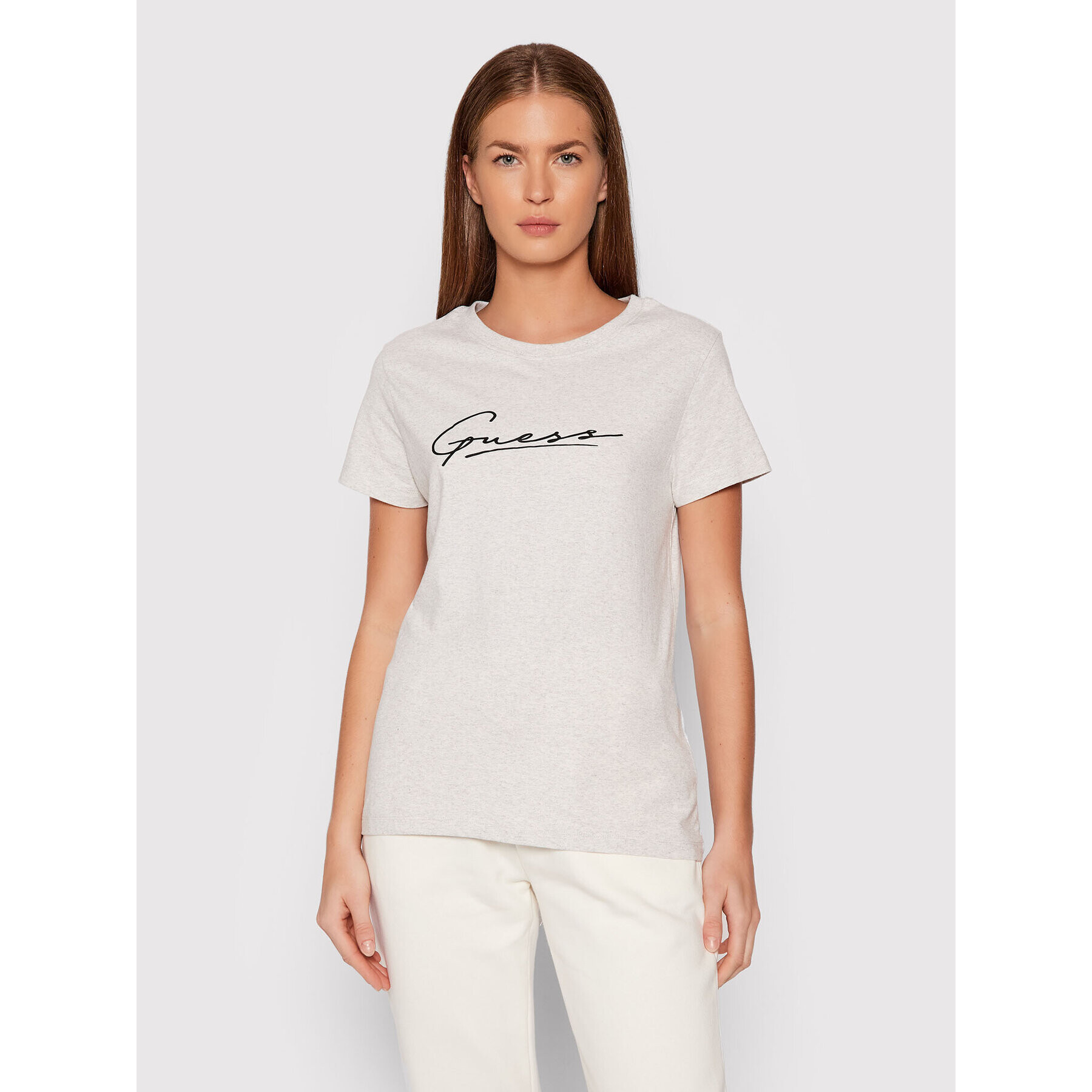 Guess Тишърт Amelia O1BA08 K8HM0 Сив Regular Fit - Pepit.bg