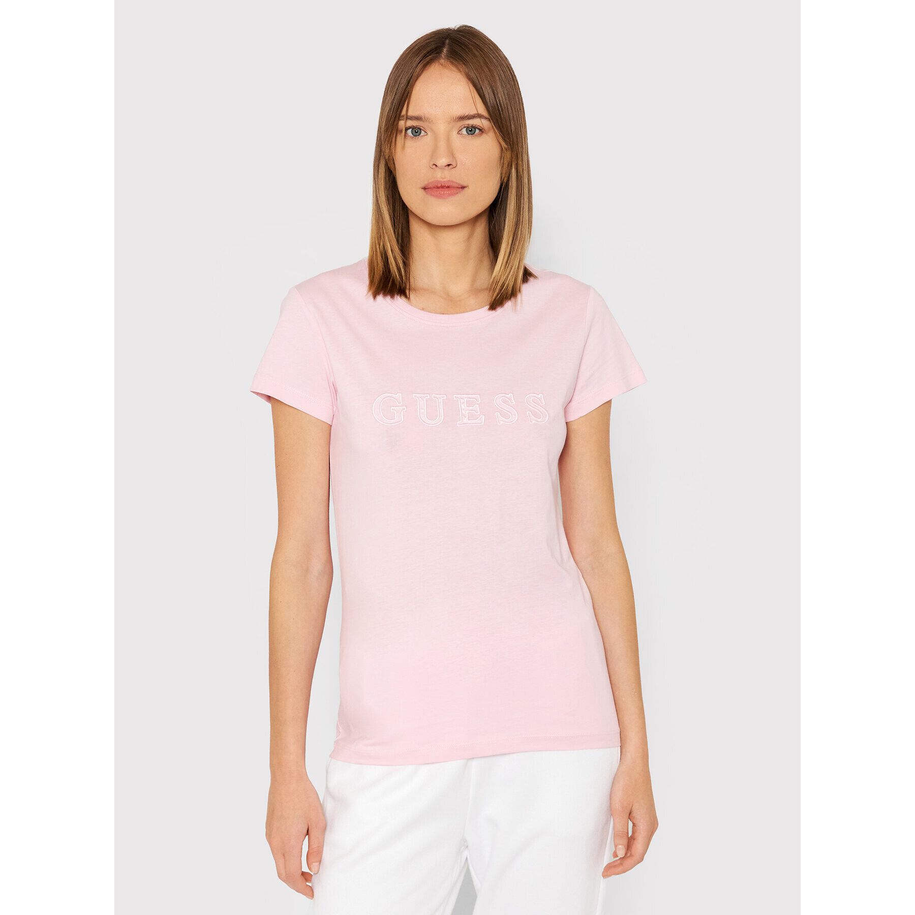 Guess Тишърт Amice O1GA05 K8HM0 Розов Regular Fit - Pepit.bg