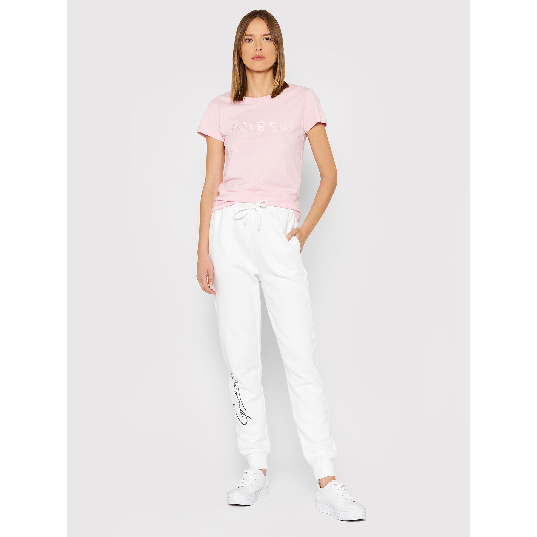 Guess Тишърт Amice O1GA05 K8HM0 Розов Regular Fit - Pepit.bg