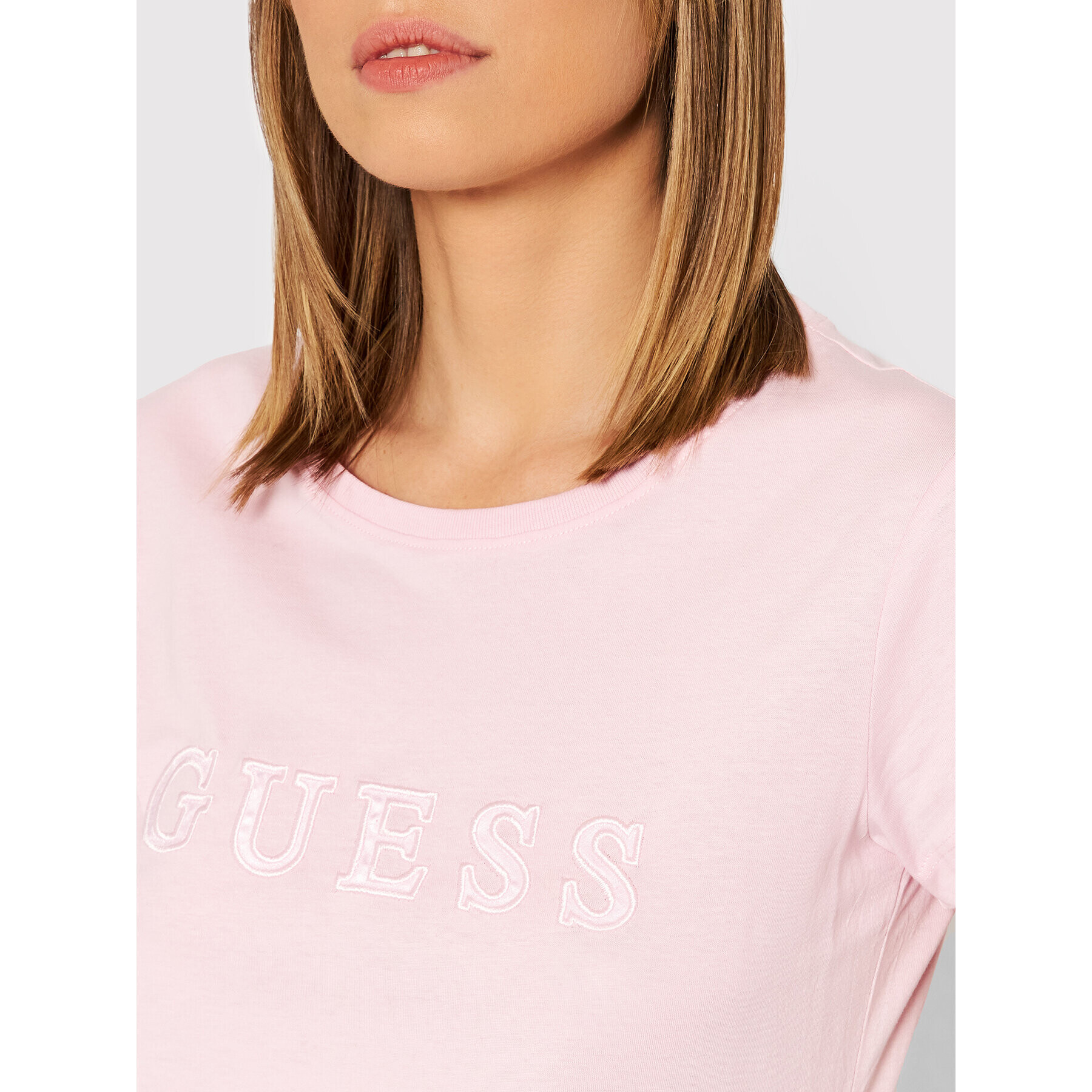 Guess Тишърт Amice O1GA05 K8HM0 Розов Regular Fit - Pepit.bg