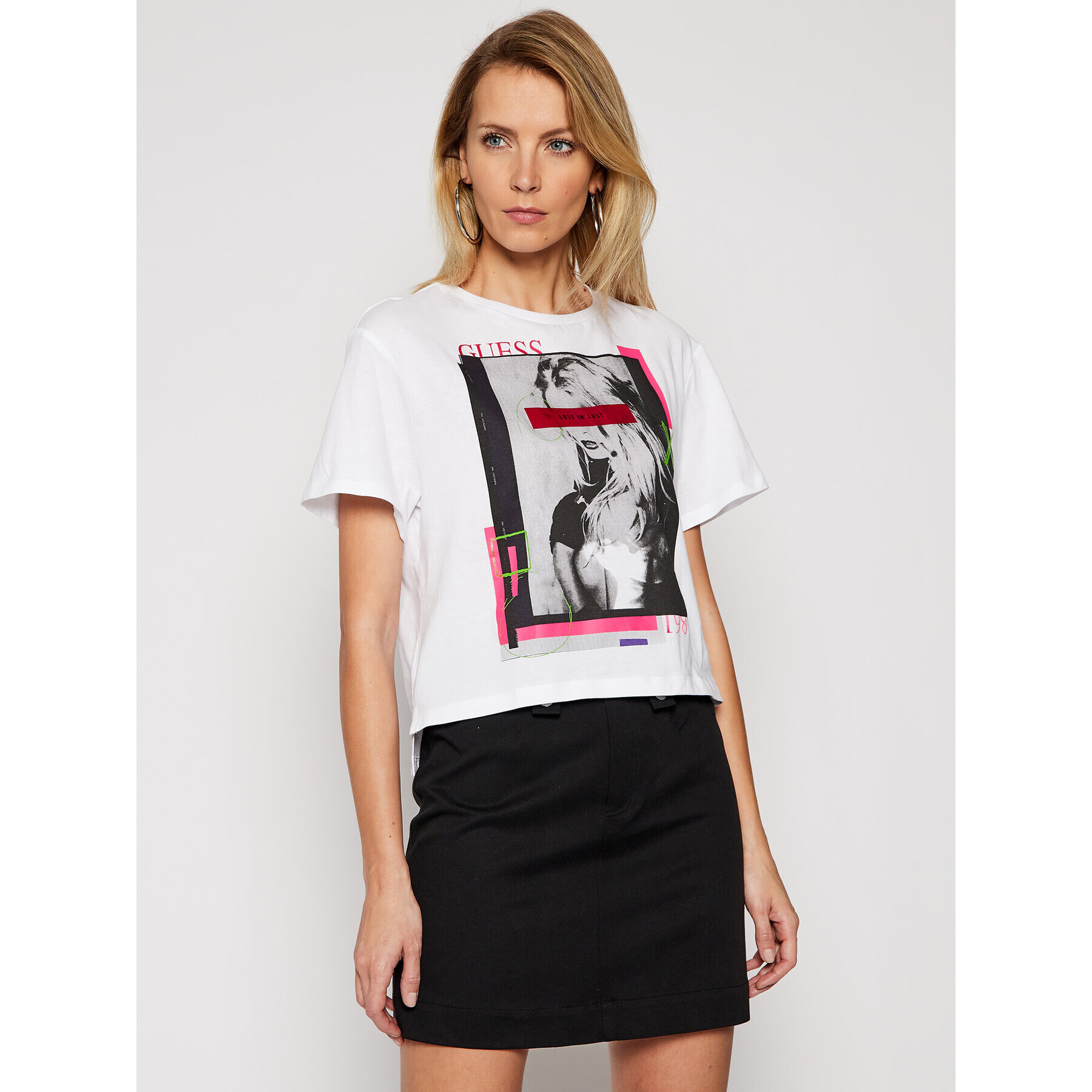 Guess Тишърт Andina W1RI9C JA900 Бял Regular Fit - Pepit.bg