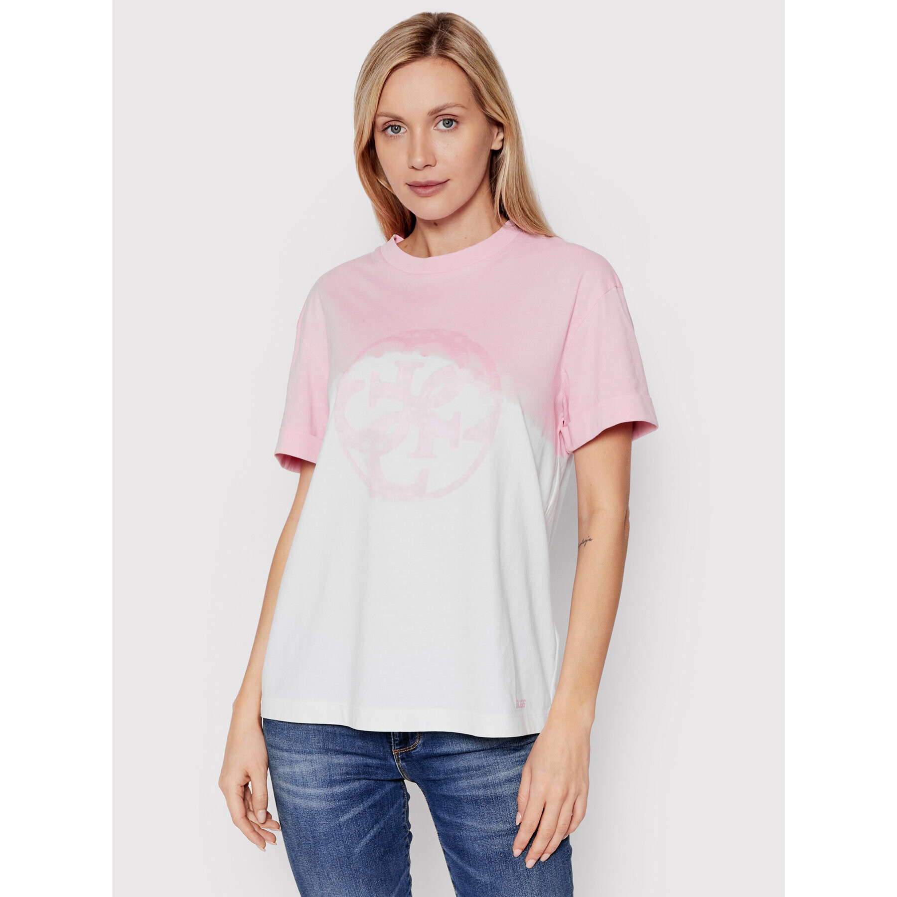 Guess Тишърт Anise V2YI01 I3Z00 Розов Regular Fit - Pepit.bg