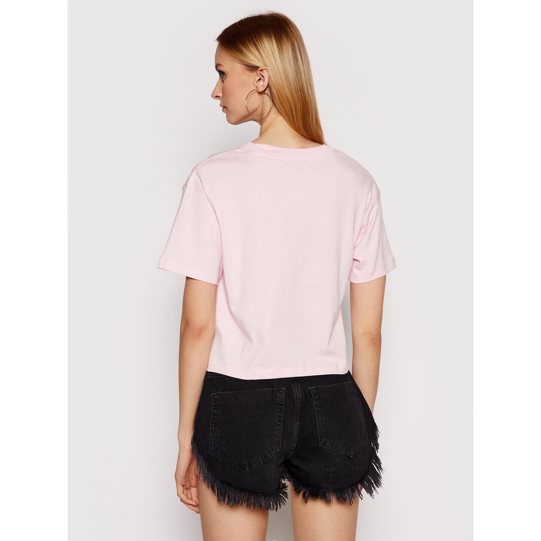 Guess Тишърт Astra O1GA10 I3Z11 Розов Regular Fit - Pepit.bg