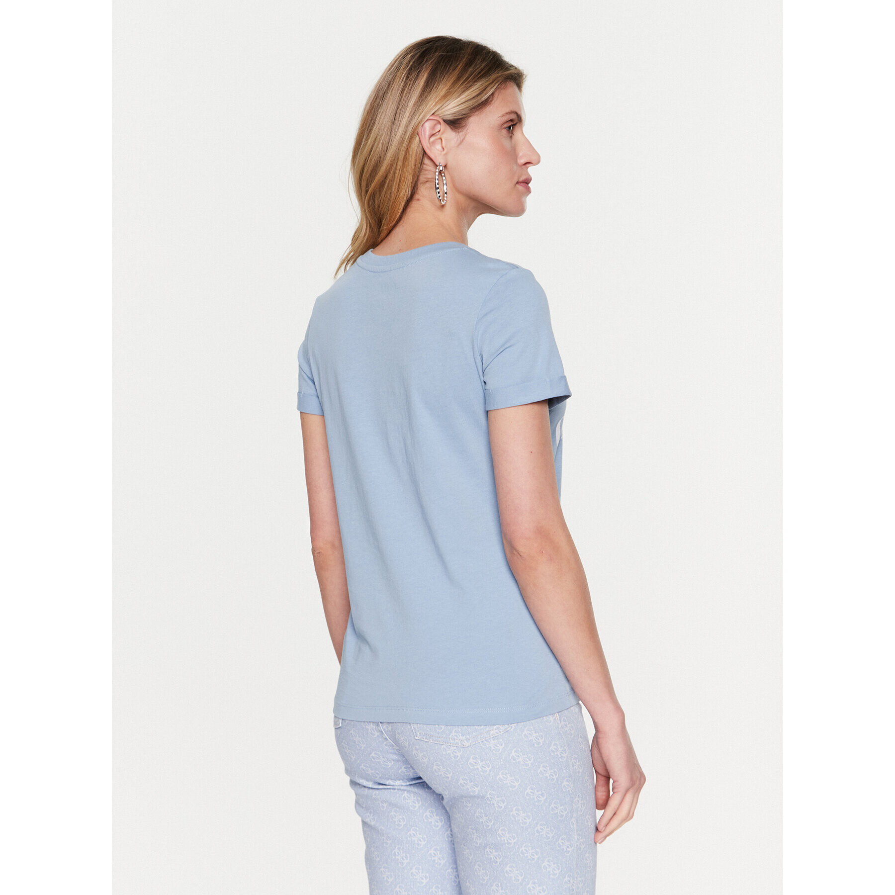 Guess Тишърт Aurelia W3RI26 JA914 Син Regular Fit - Pepit.bg