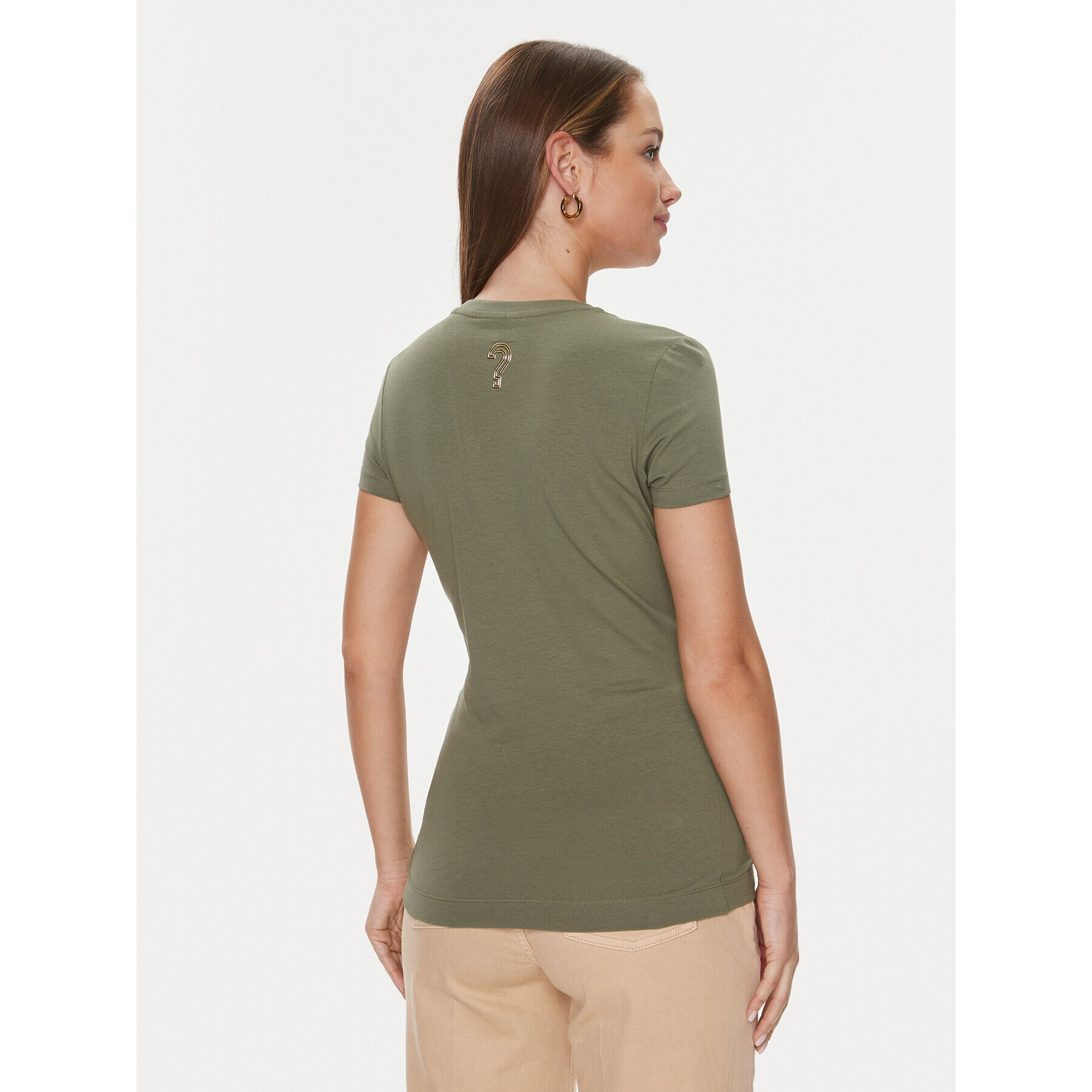 Guess Тишърт Bold W4RI29 J1314 Зелен Slim Fit - Pepit.bg