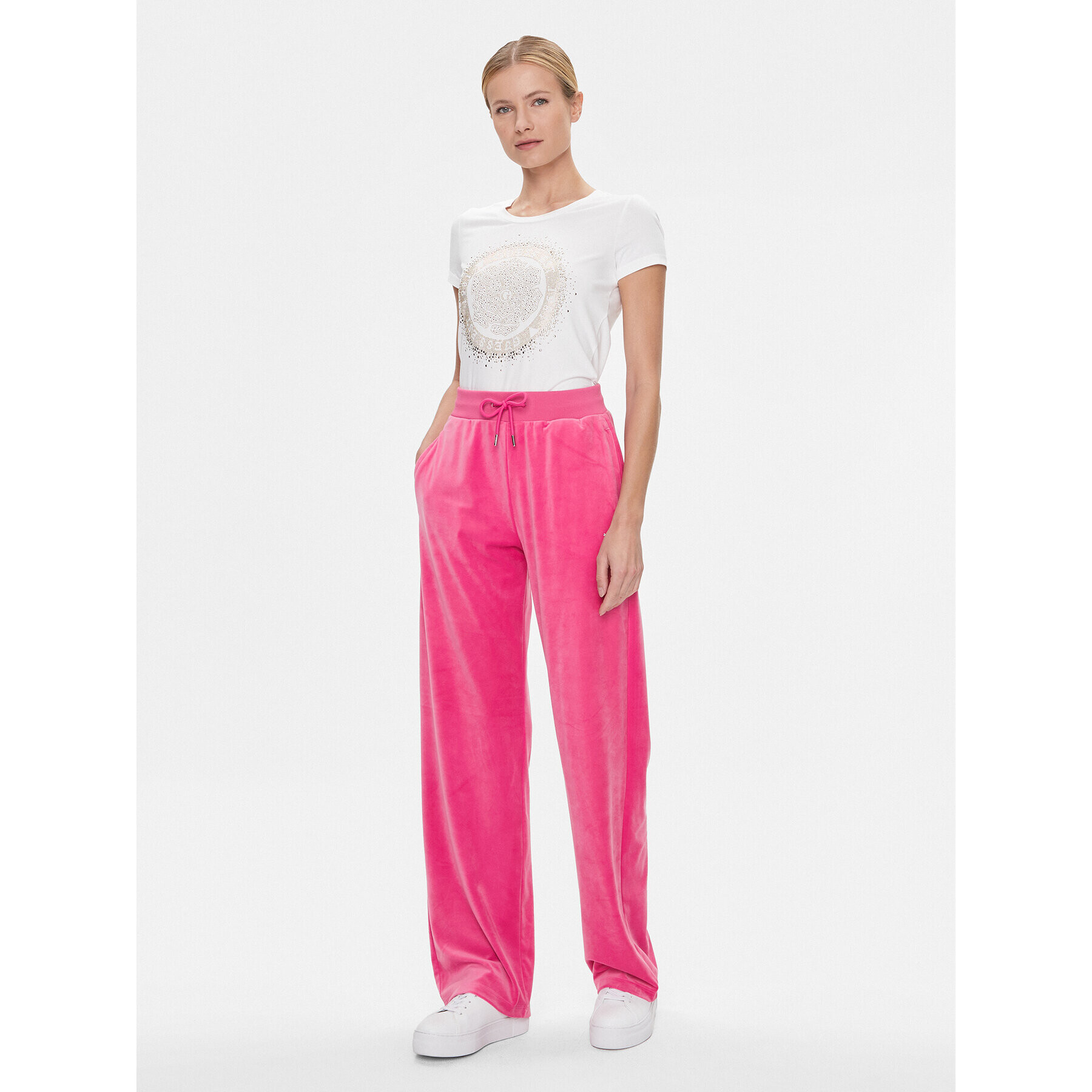 Guess Тишърт Camelia W4RI47 J1314 Бял Slim Fit - Pepit.bg