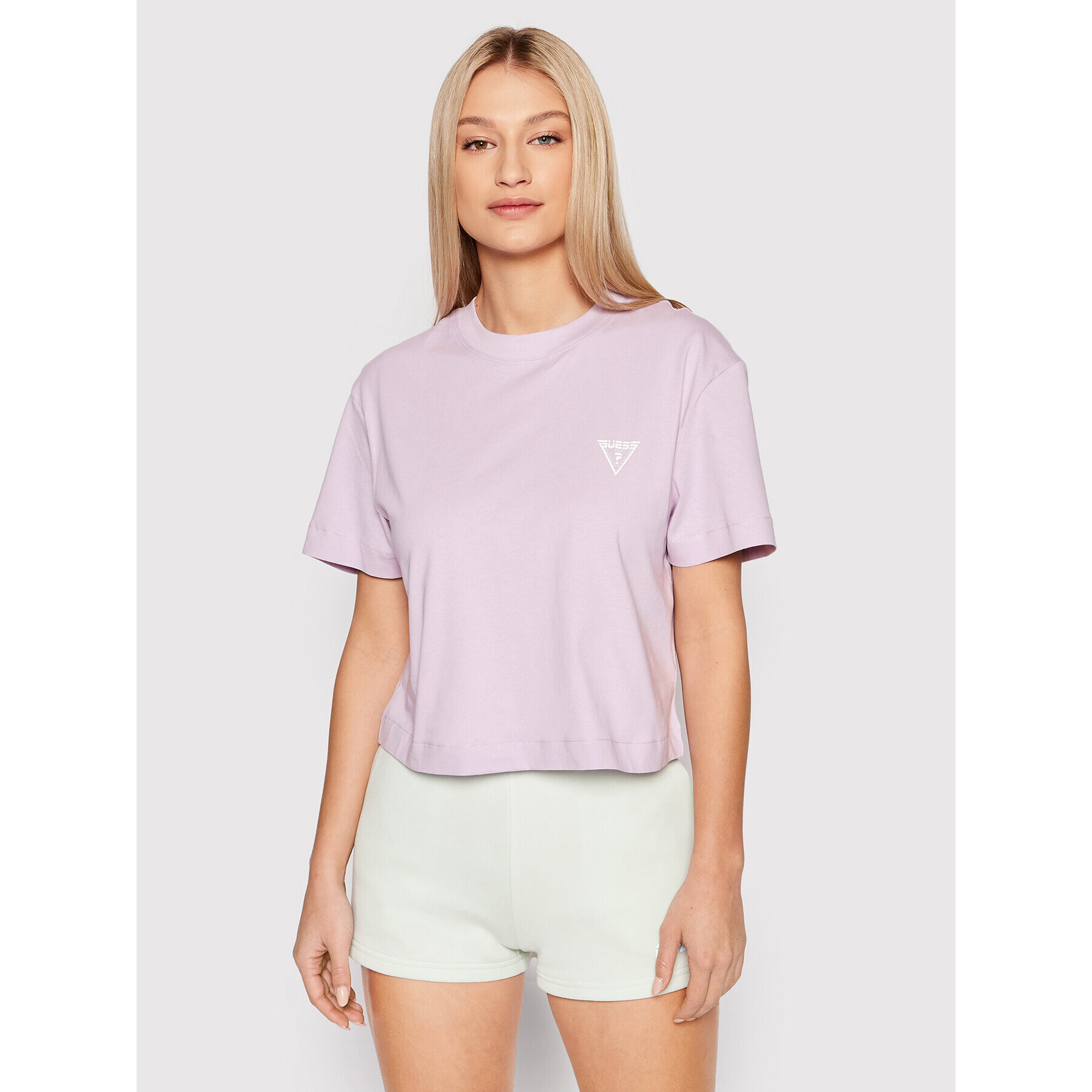 Guess Тишърт Cammie V2GI09 K8HM0 Виолетов Regular Fit - Pepit.bg