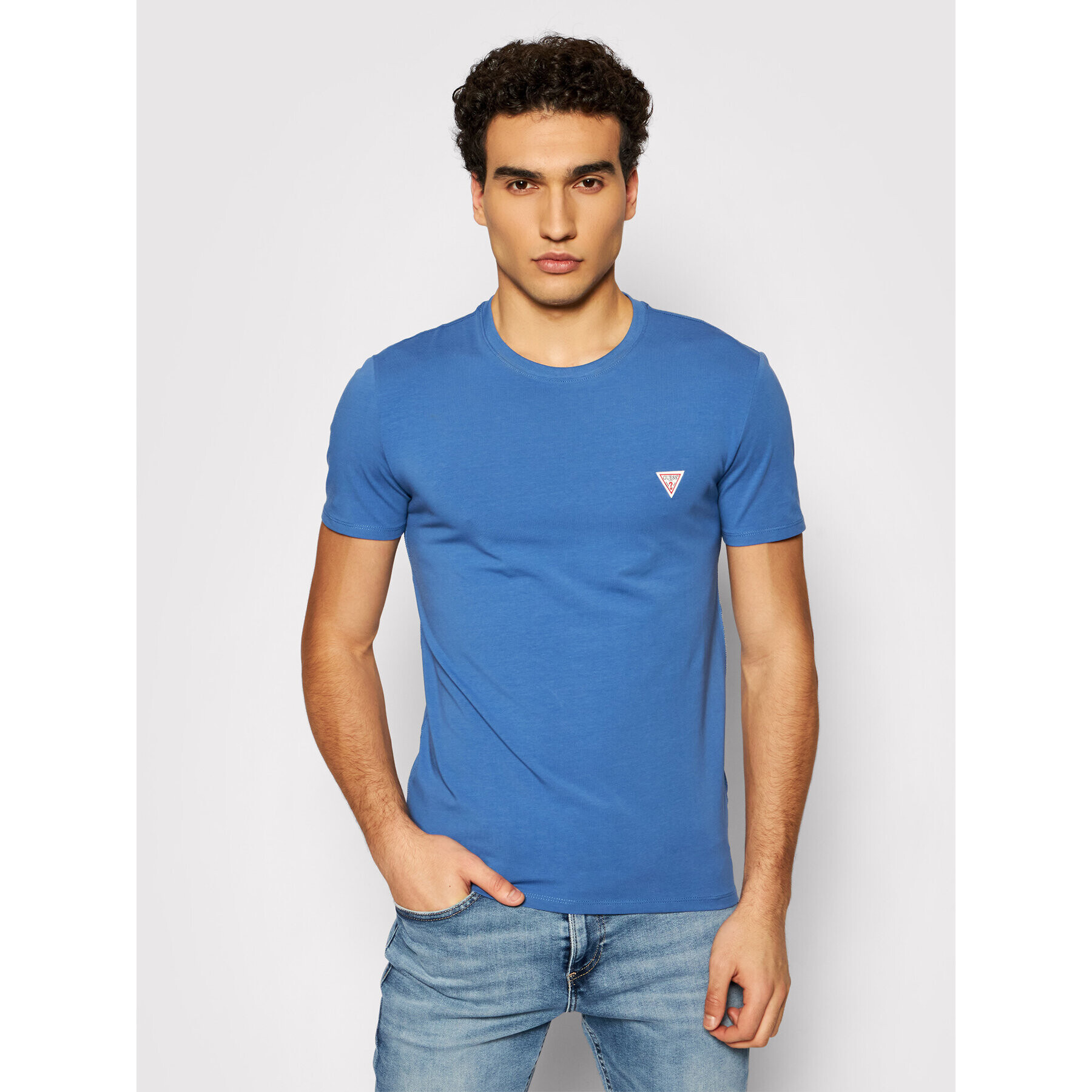 Guess Тишърт Core M1RI24 J1311 Син Super Slim Fit - Pepit.bg