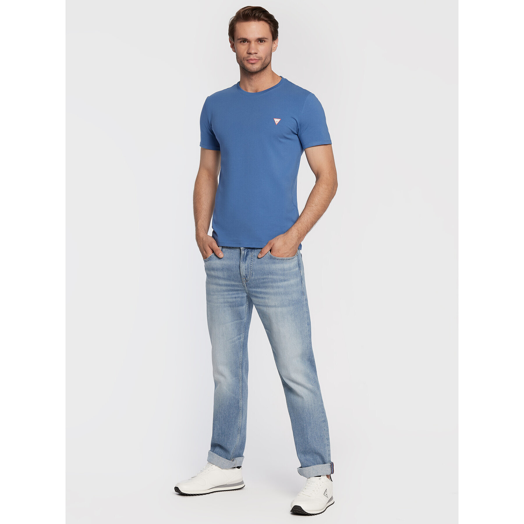 Guess Тишърт Core M2YI24 J1311 Син Super Slim Fit - Pepit.bg