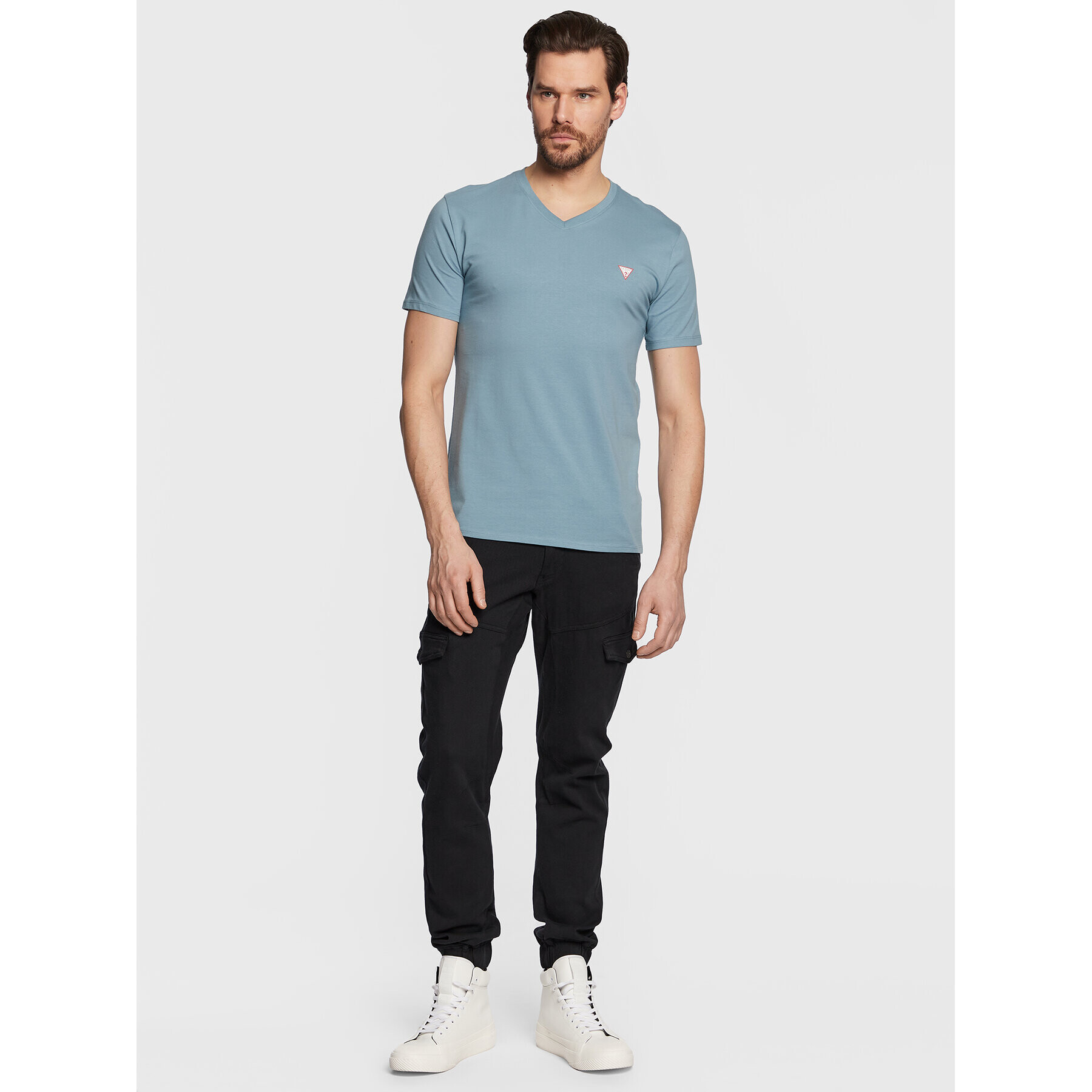 Guess Тишърт Core M2YI32 J1311 Син Slim Fit - Pepit.bg