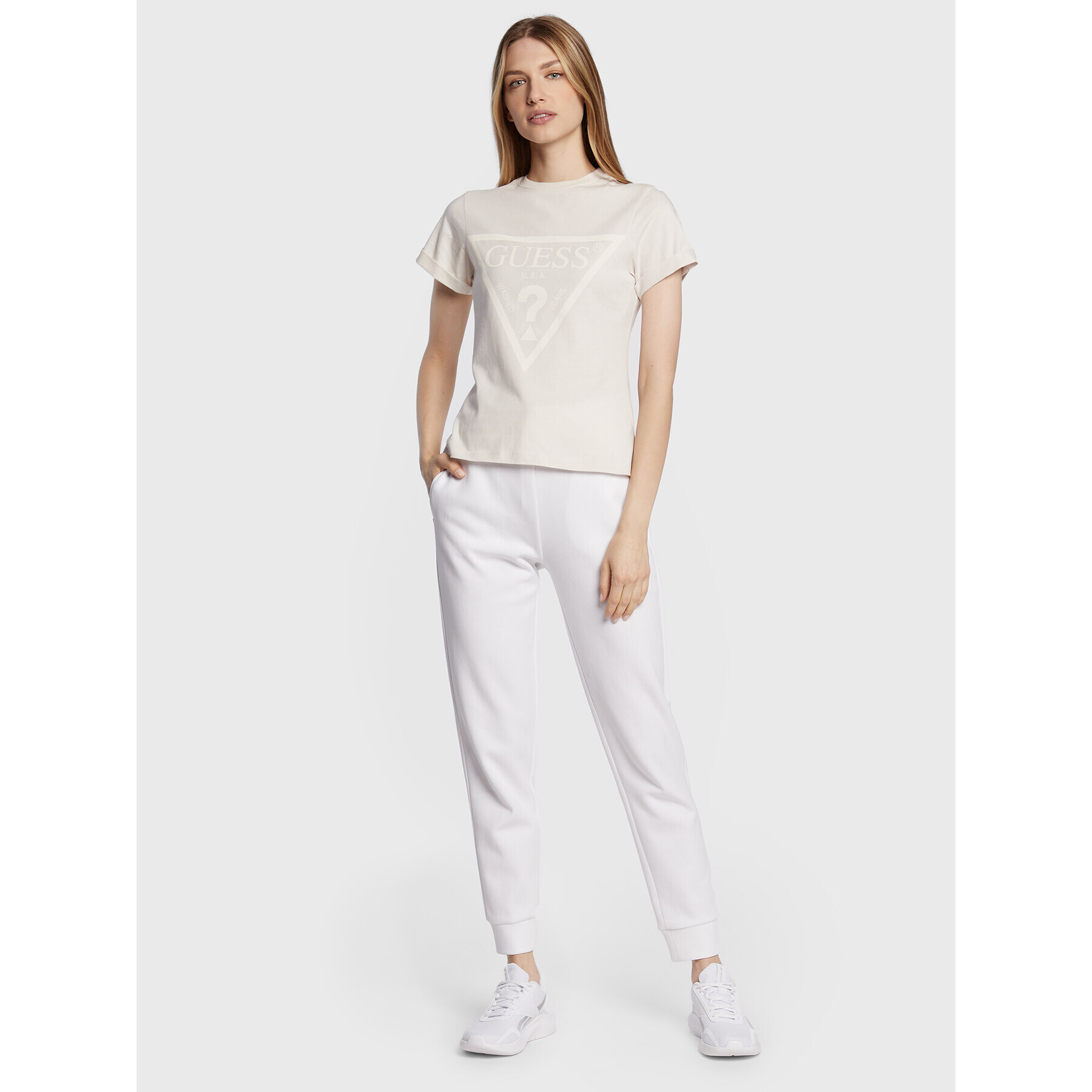 Guess Тишърт Dianna V2BI06 I3Z14 Бежов Regular Fit - Pepit.bg
