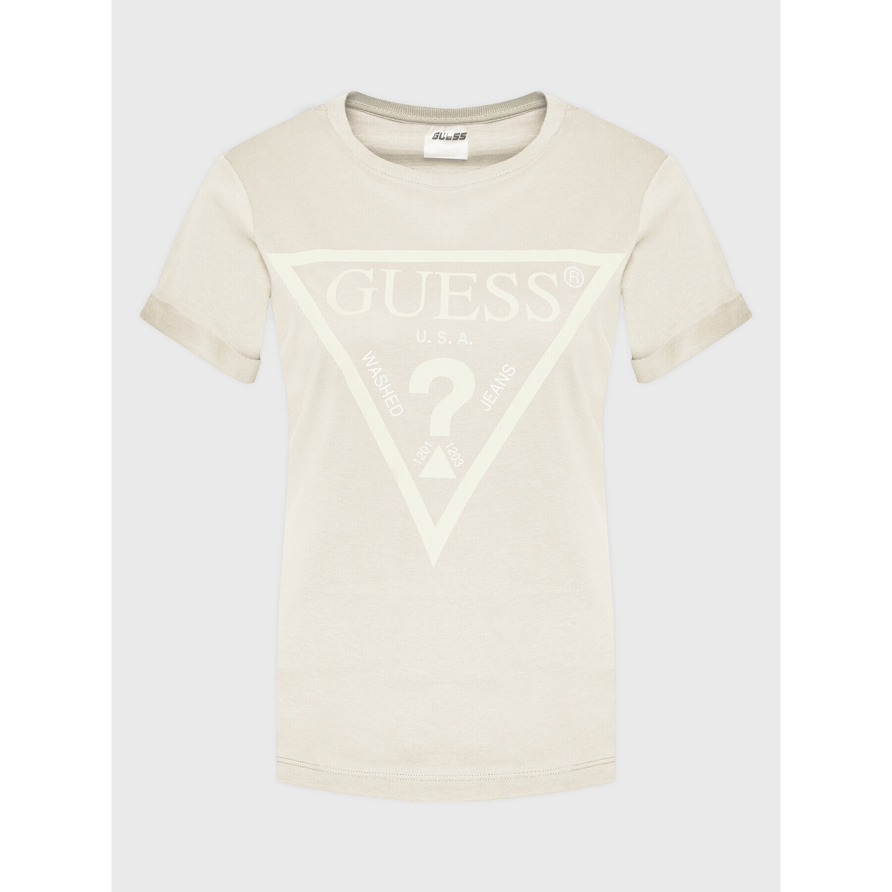 Guess Тишърт Dianna V2BI06 I3Z14 Бежов Regular Fit - Pepit.bg