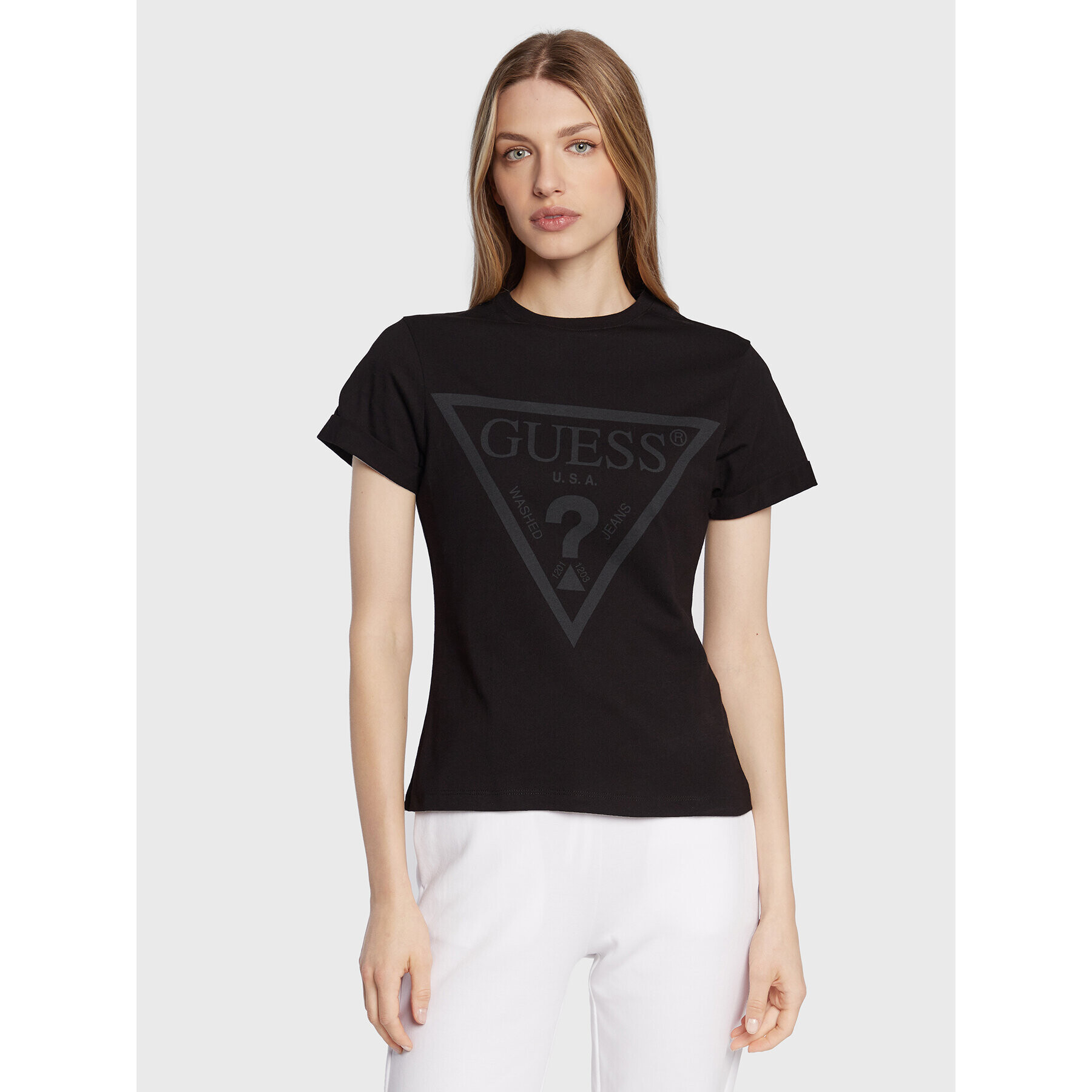 Guess Тишърт Dianna V2BI06 I3Z14 Черен Regular Fit - Pepit.bg