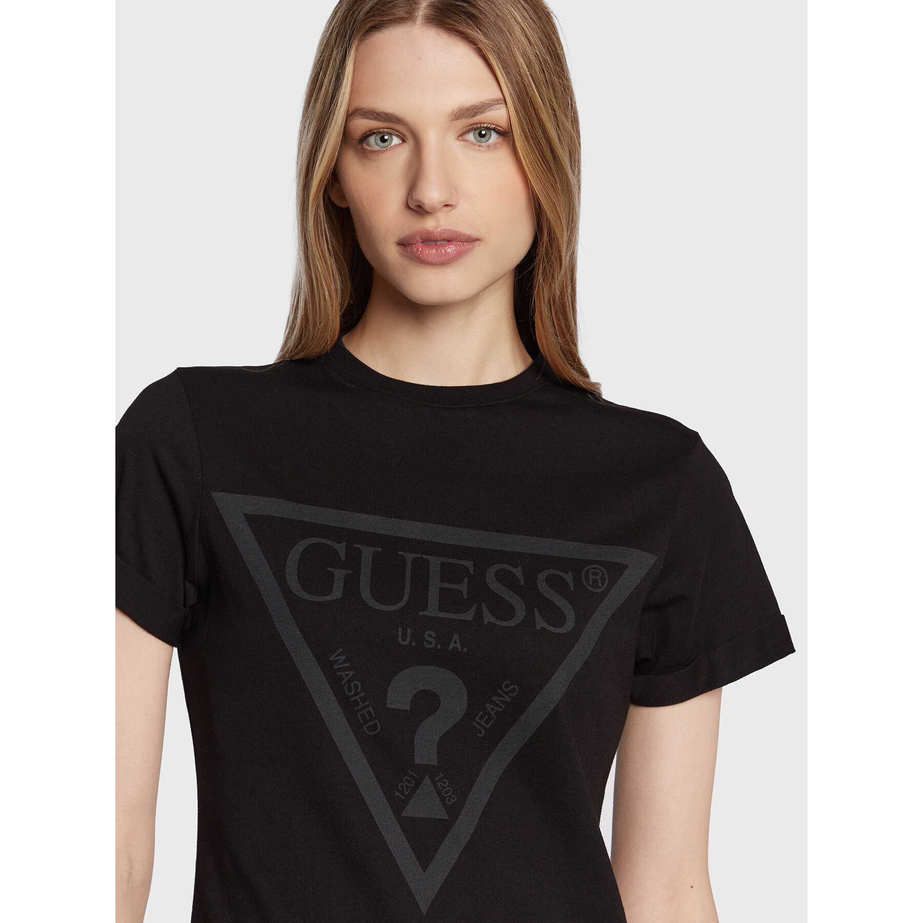 Guess Тишърт Dianna V2BI06 I3Z14 Черен Regular Fit - Pepit.bg
