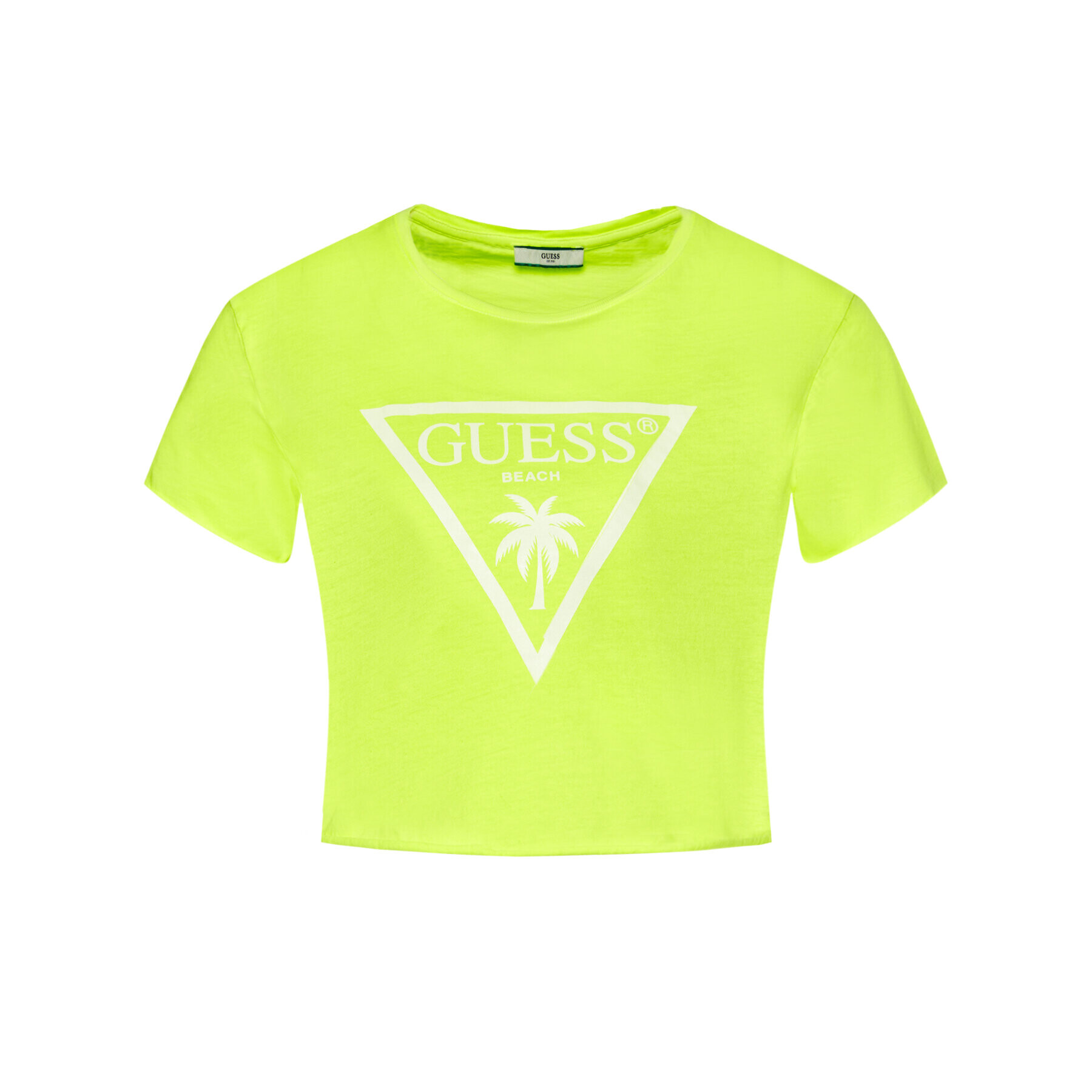 Guess Тишърт E02I01 JA911 Жълт Regular Fit - Pepit.bg