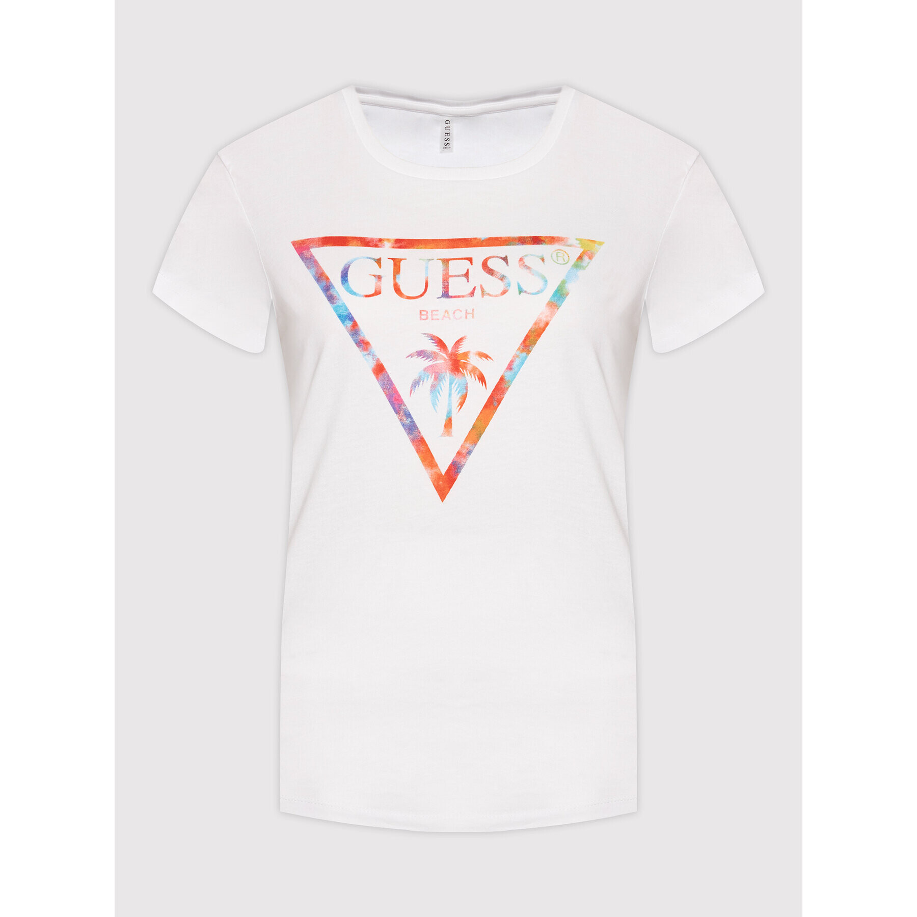 Guess Тишърт E2GI02 K8FY0 Бял Regular Fit - Pepit.bg