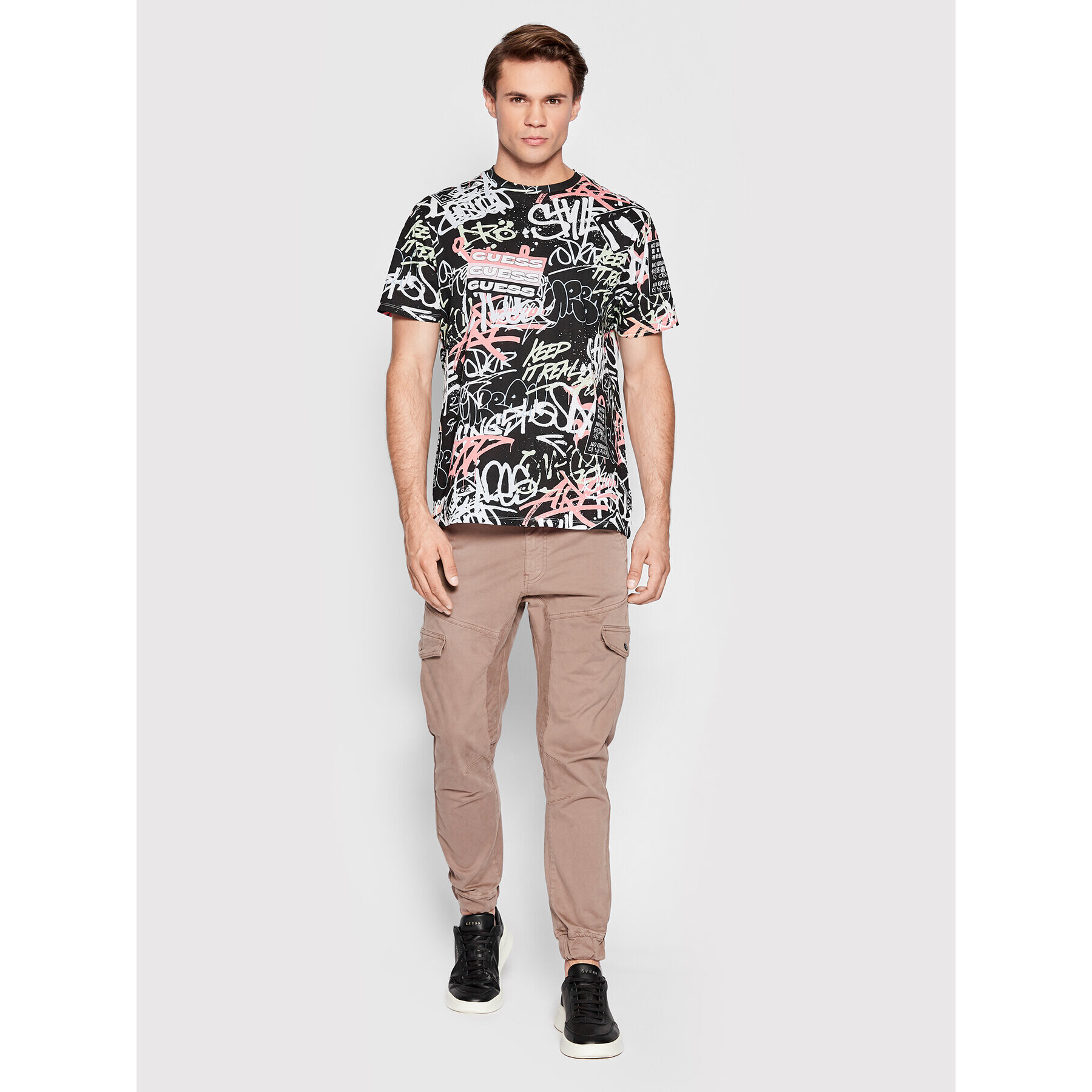 Guess Тишърт Eco Graphic M2YI10 K9RM1 Цветен Slim Fit - Pepit.bg