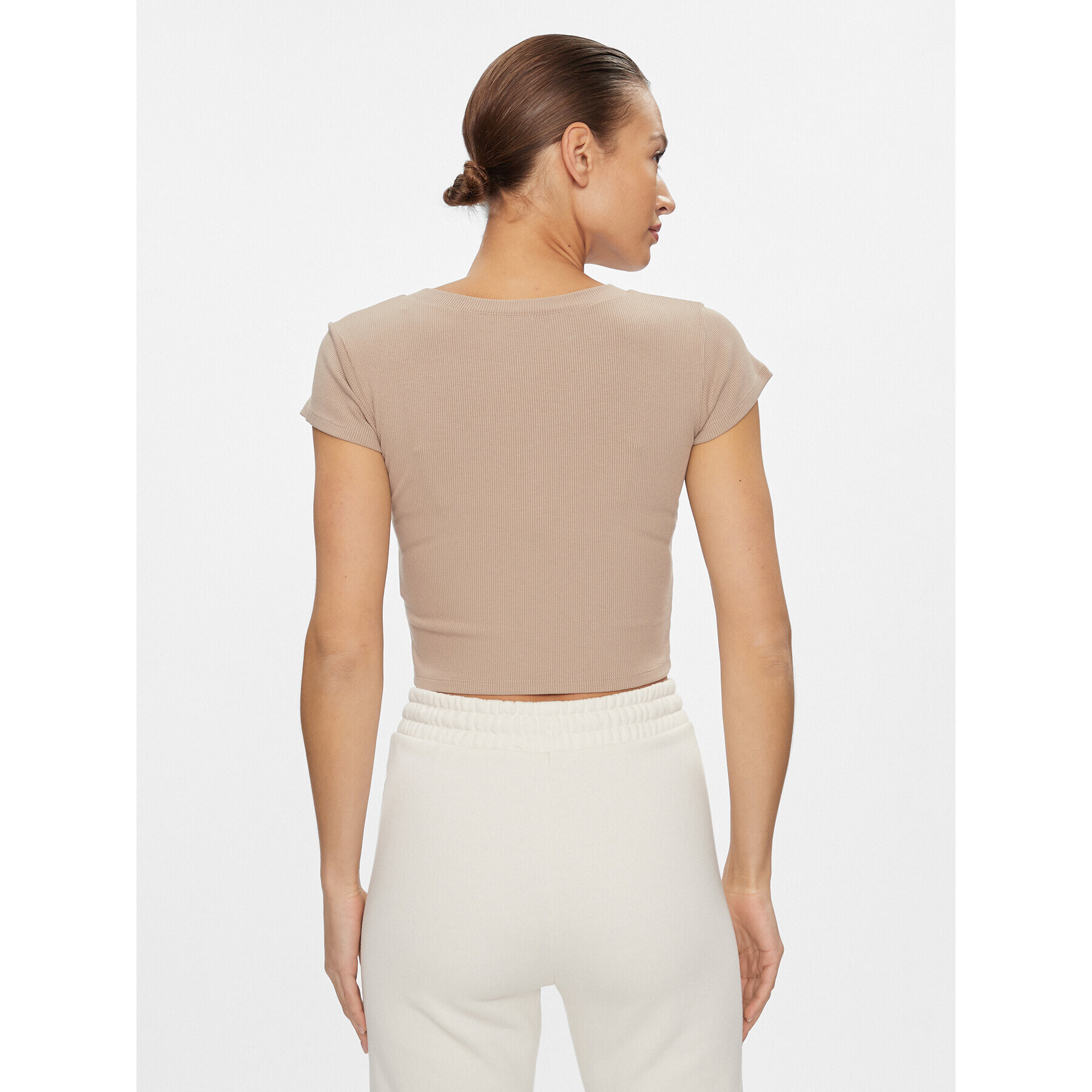 Guess Тишърт Edie V4RP10 K8RT2 Розов Slim Fit - Pepit.bg