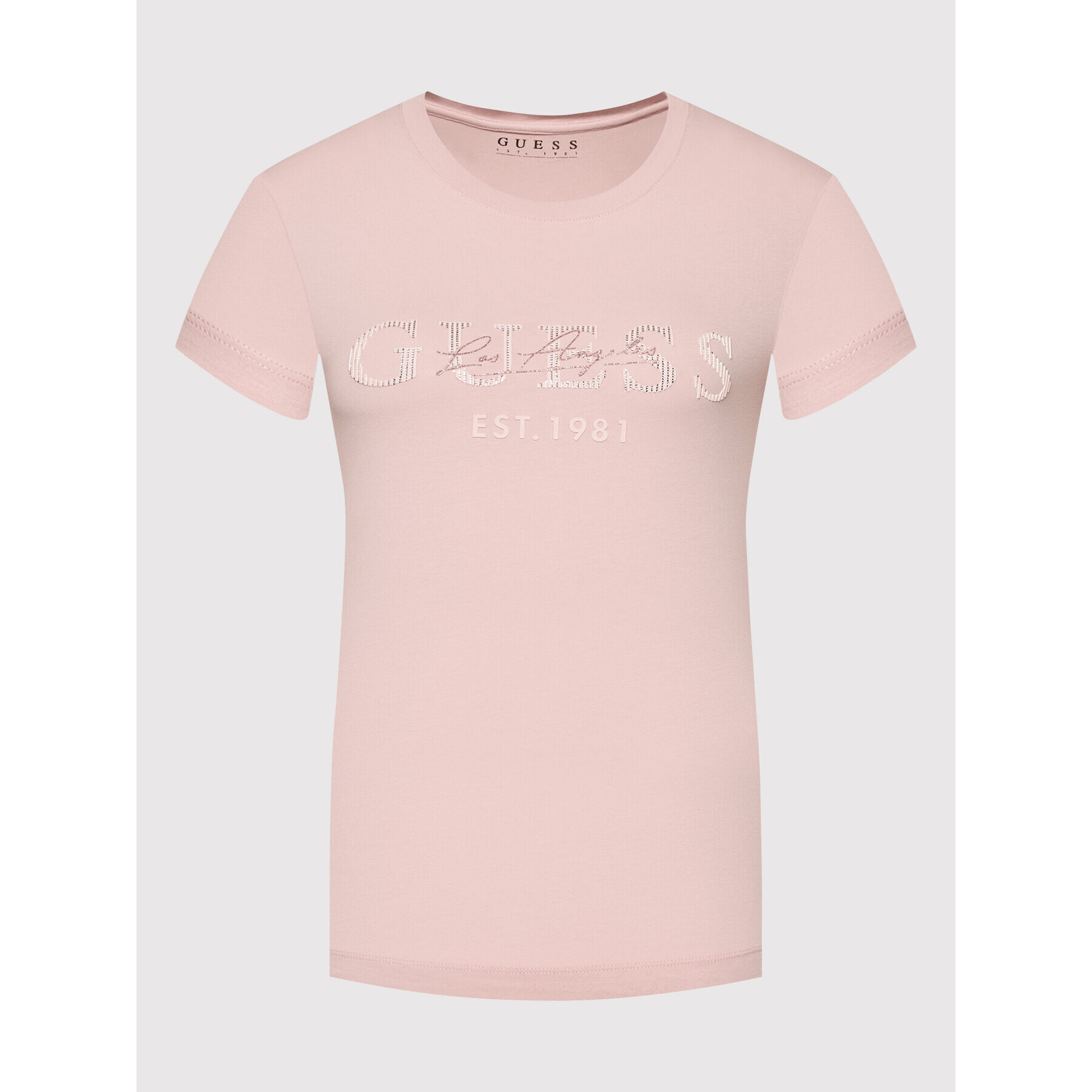 Guess Тишърт Enara W1BI02 J1311 Розов Regular Fit - Pepit.bg