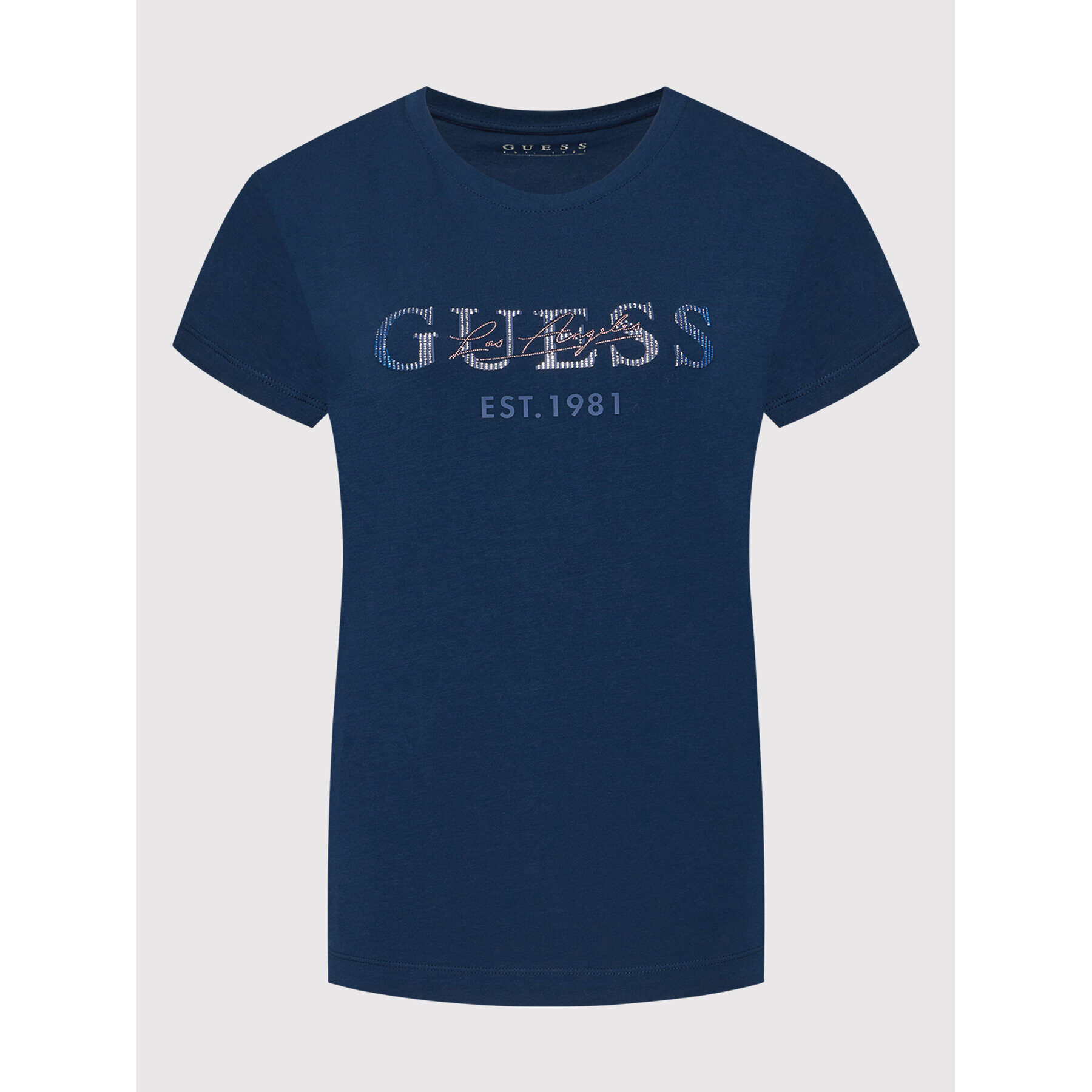 Guess Тишърт Enara W1BI02 J1311 Тъмносин Regular Fit - Pepit.bg