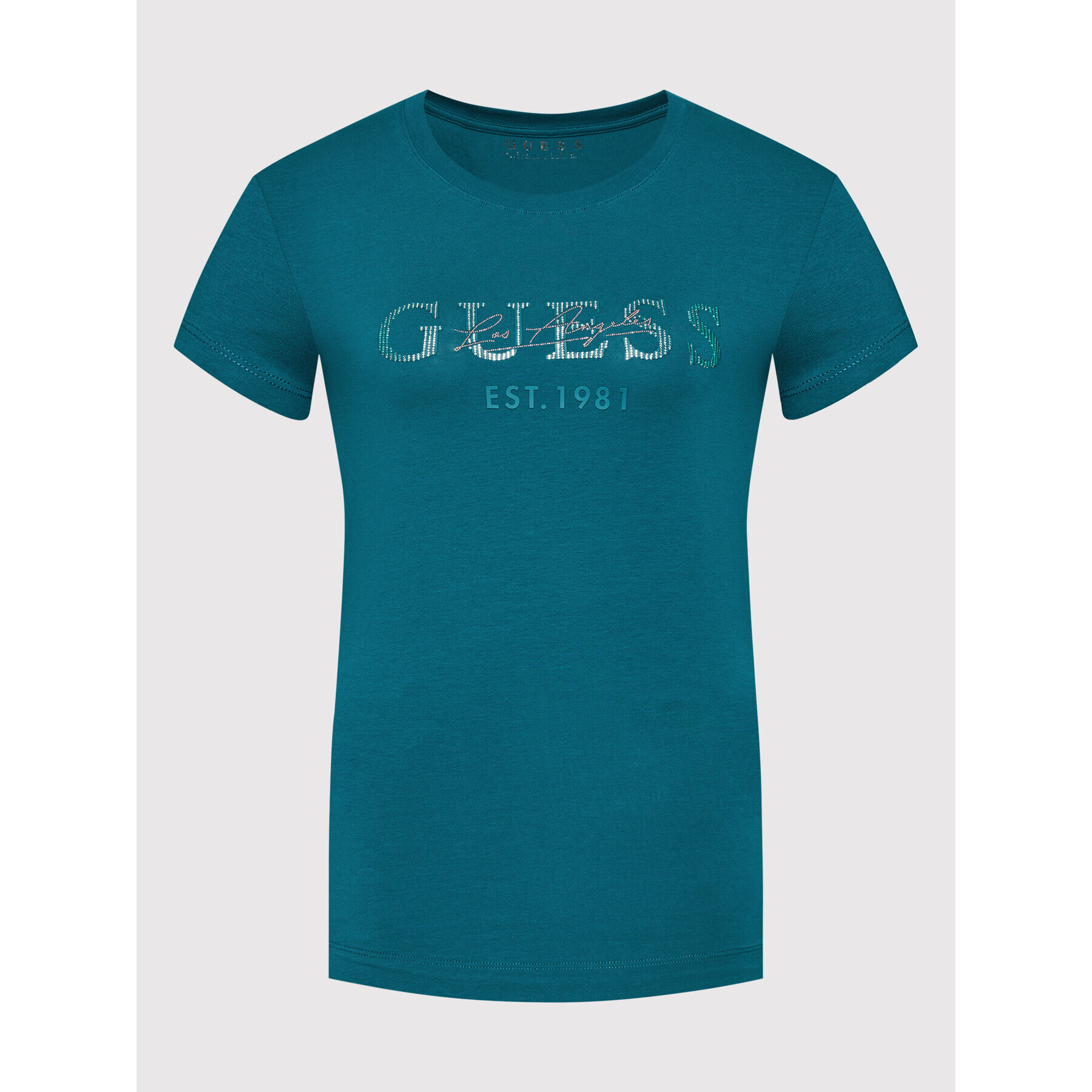 Guess Тишърт Enara W1BI02 J1311 Зелен Regular Fit - Pepit.bg