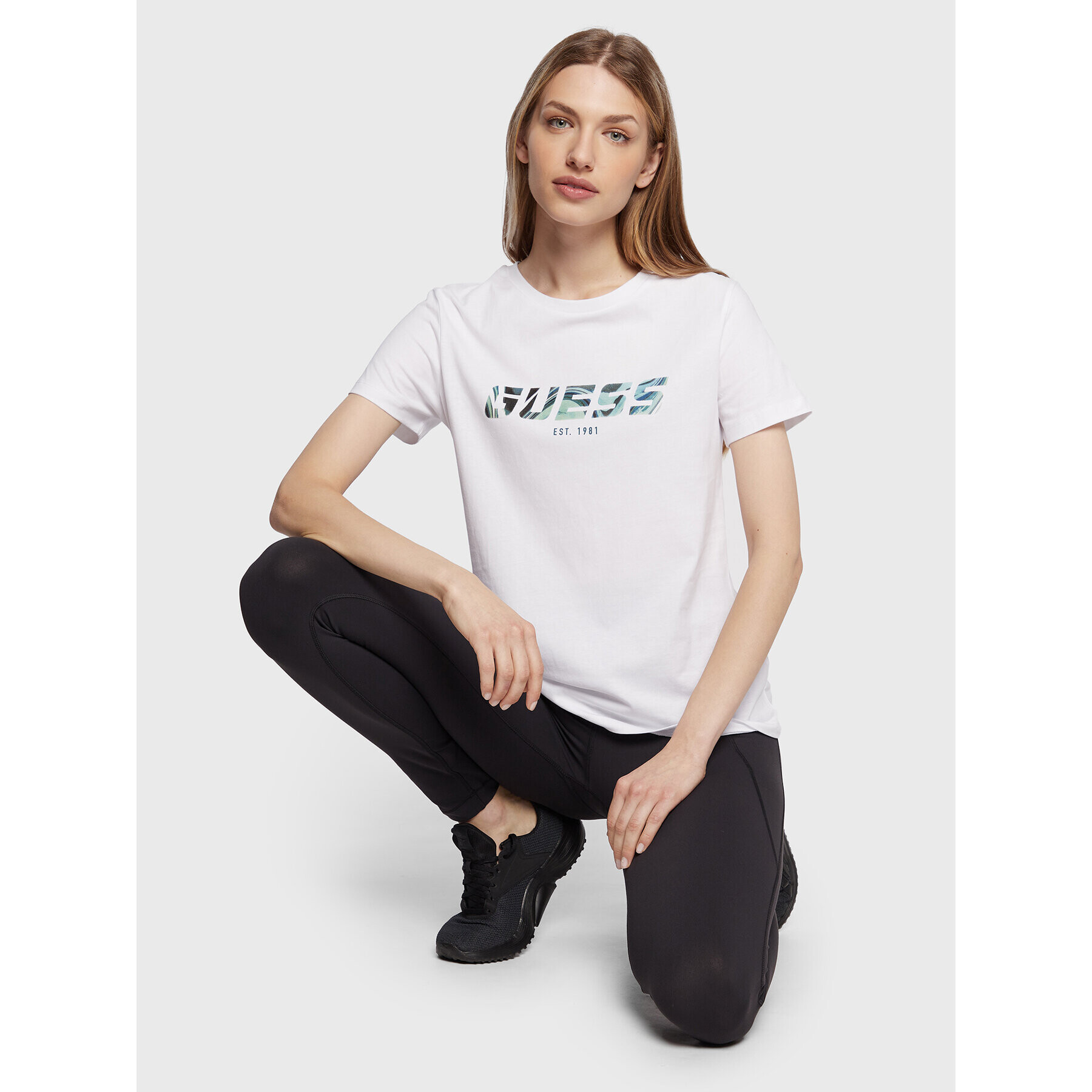 Guess Тишърт Eulalia V2BI00 I3Z14 Бял Regular Fit - Pepit.bg
