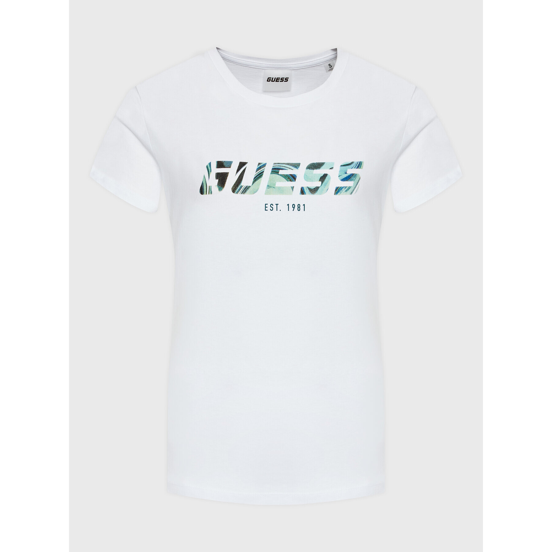Guess Тишърт Eulalia V2BI00 I3Z14 Бял Regular Fit - Pepit.bg