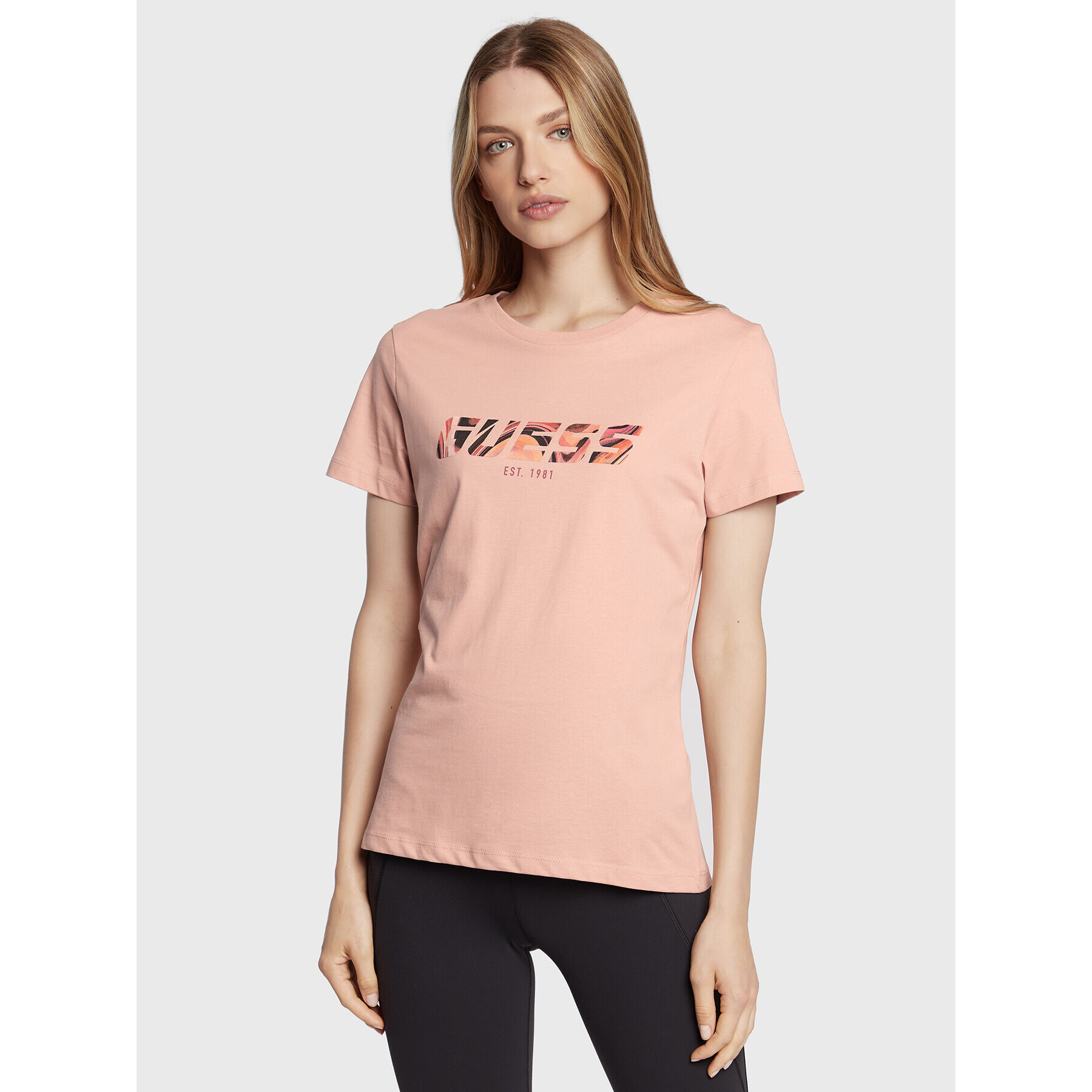Guess Тишърт Eulalia V2BI00 I3Z14 Розов Regular Fit - Pepit.bg
