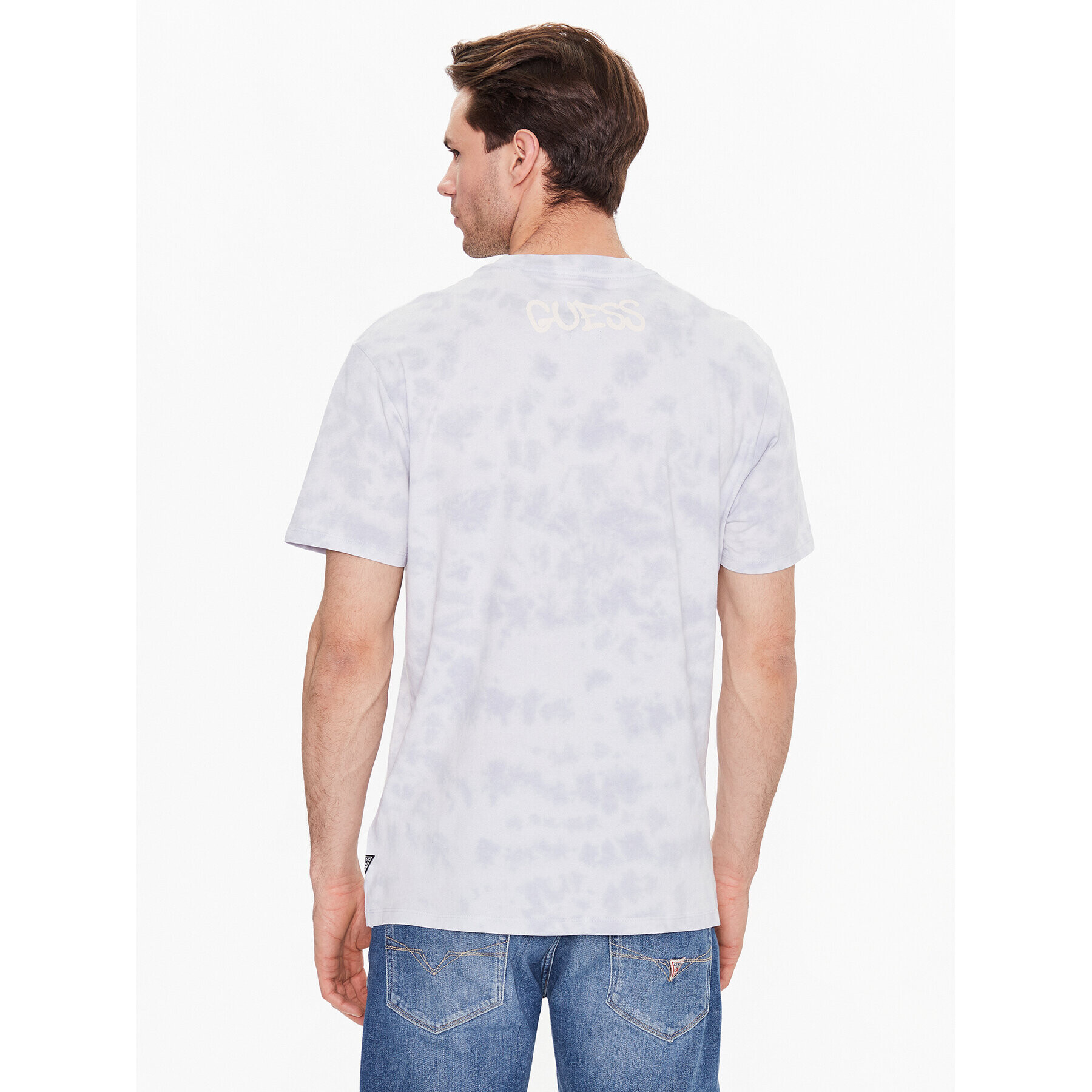 Guess Тишърт Flower M3GI68 K9RM3 Син Regular Fit - Pepit.bg