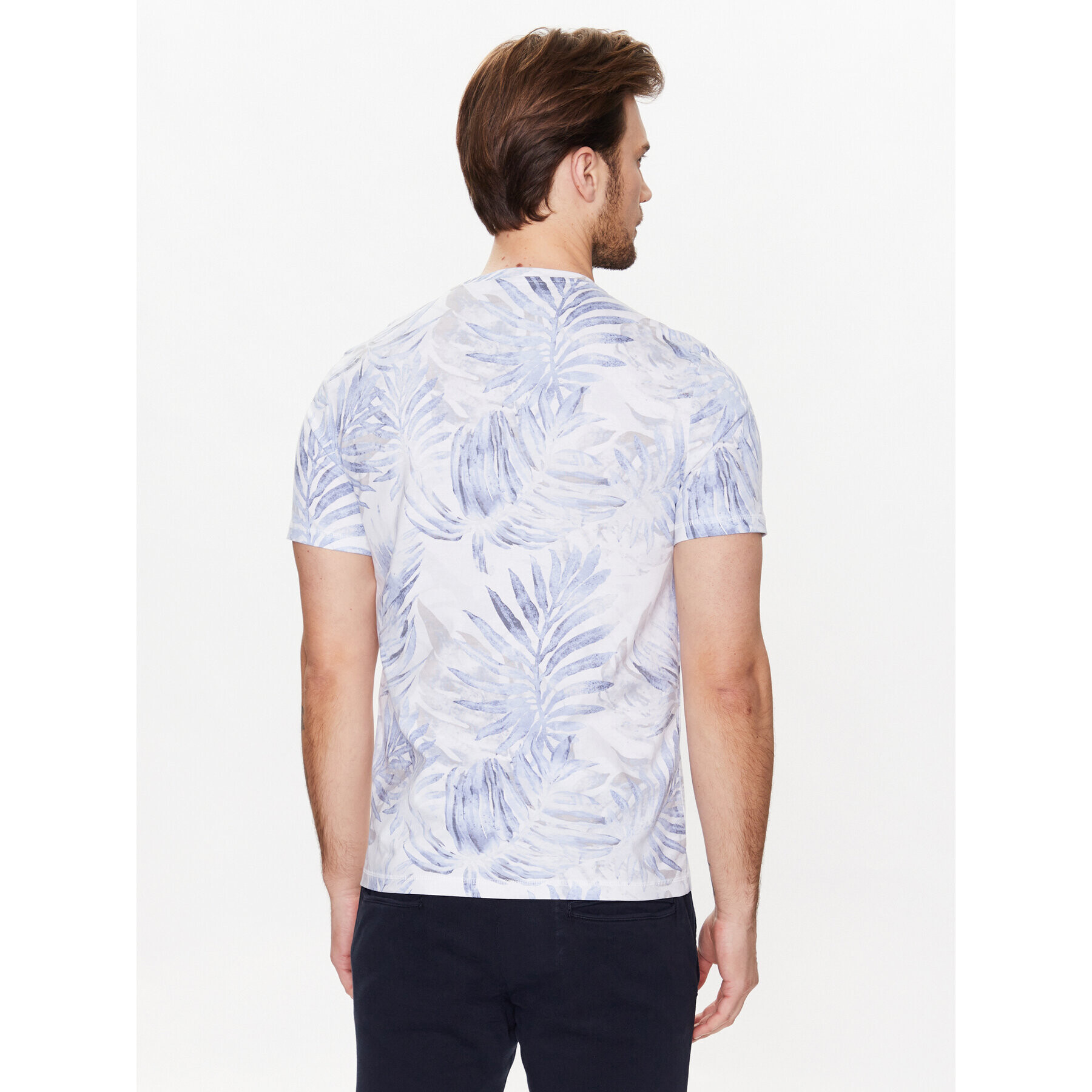 Guess Тишърт Foliage M3GI27 I3Z14 Син Slim Fit - Pepit.bg