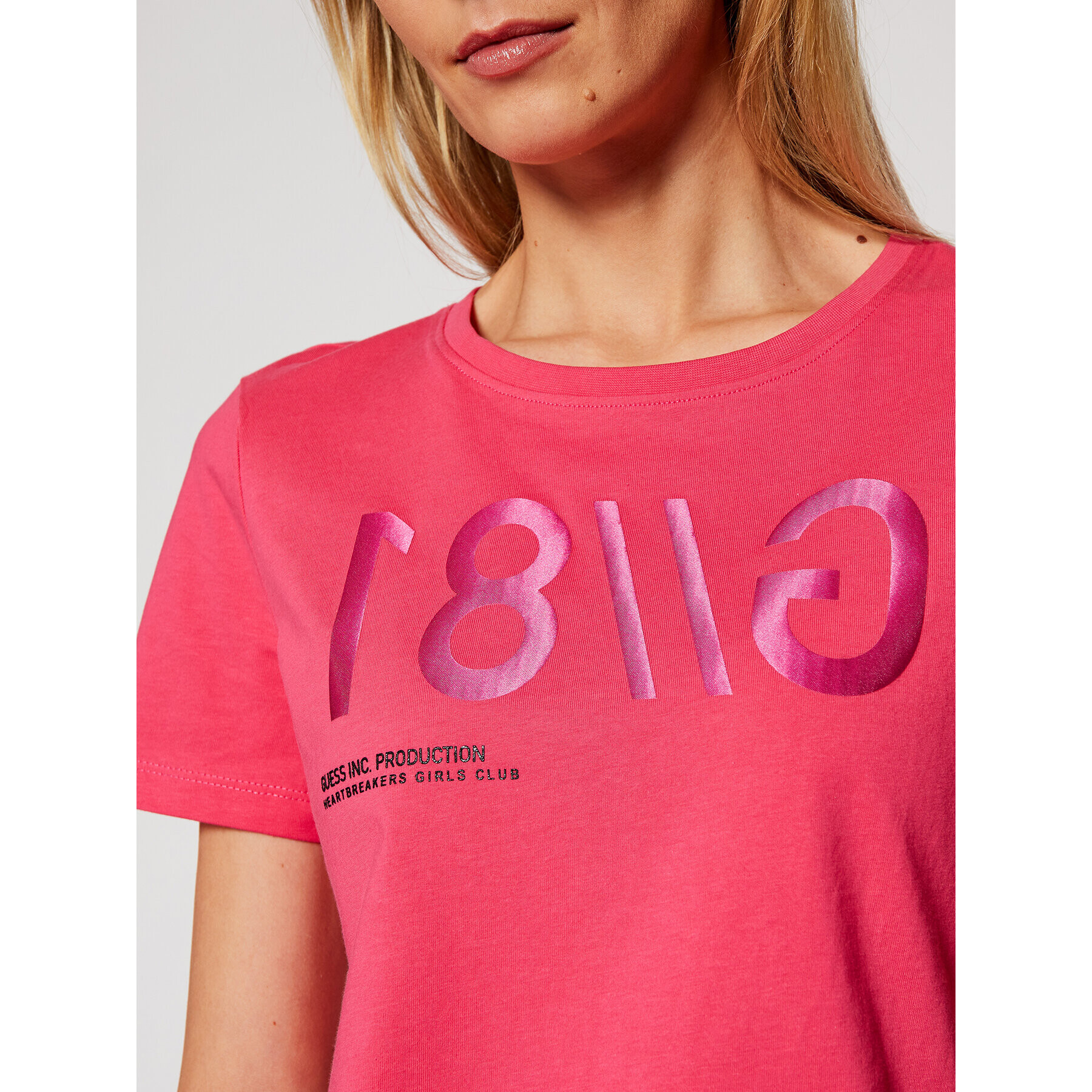 Guess Тишърт G 81 W1RI0B I3Z00 Розов Regular Fit - Pepit.bg