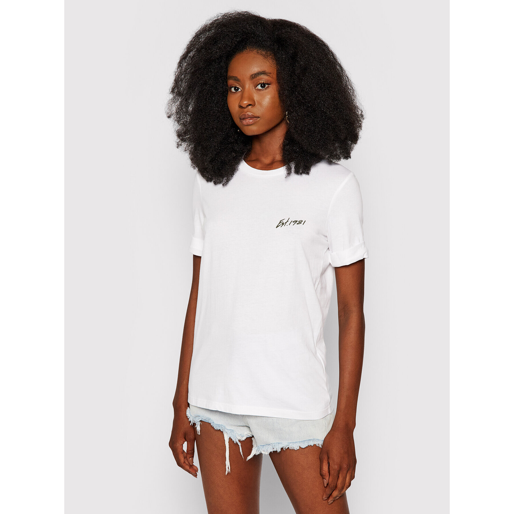 Guess Тишърт Ginette W1YI0K JA911 Бял Regular Fit - Pepit.bg