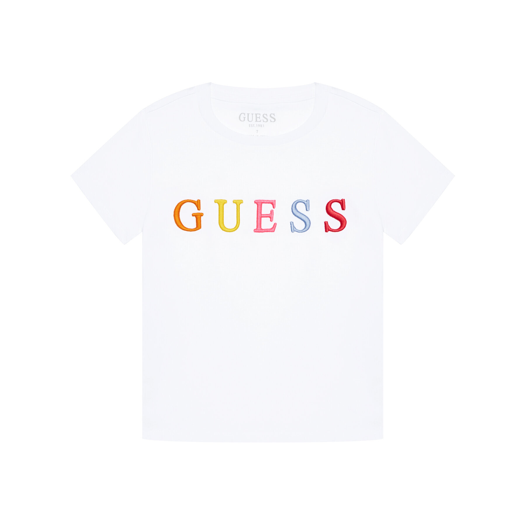 Guess Тишърт H1RT05 K8HM0 Бял Regular Fit - Pepit.bg