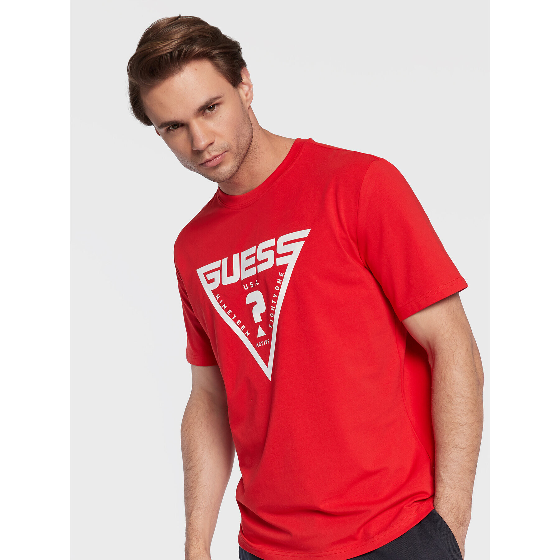 Guess Тишърт Hardy Z2BI07 J1314 Червен Regular Fit - Pepit.bg