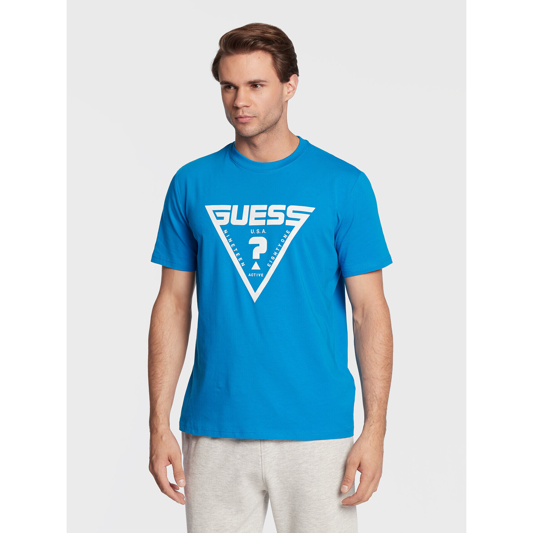 Guess Тишърт Hardy Z2BI07 J1314 Син Regular Fit - Pepit.bg