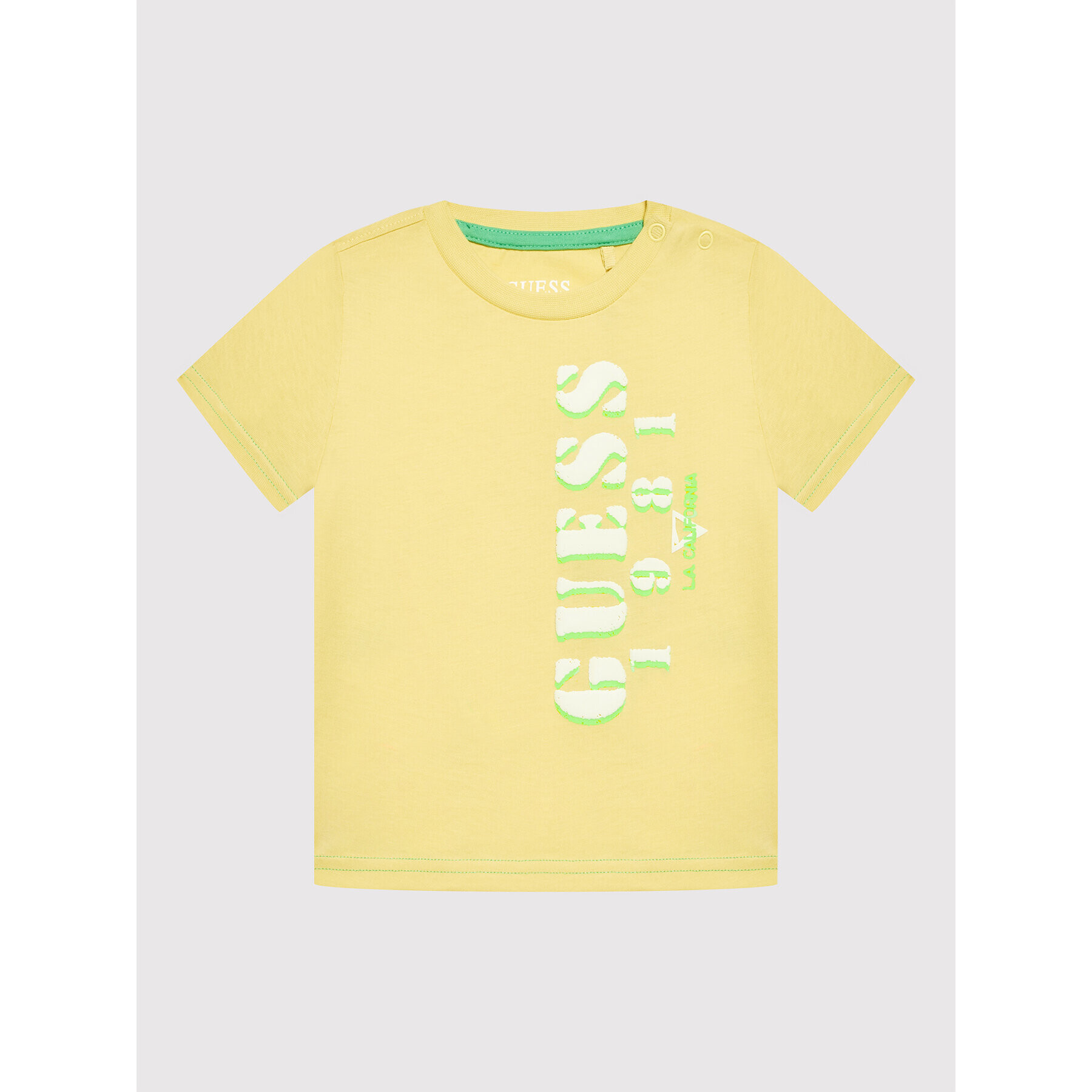 Guess Тишърт I2GI07 K8HM0 Жълт Regular Fit - Pepit.bg