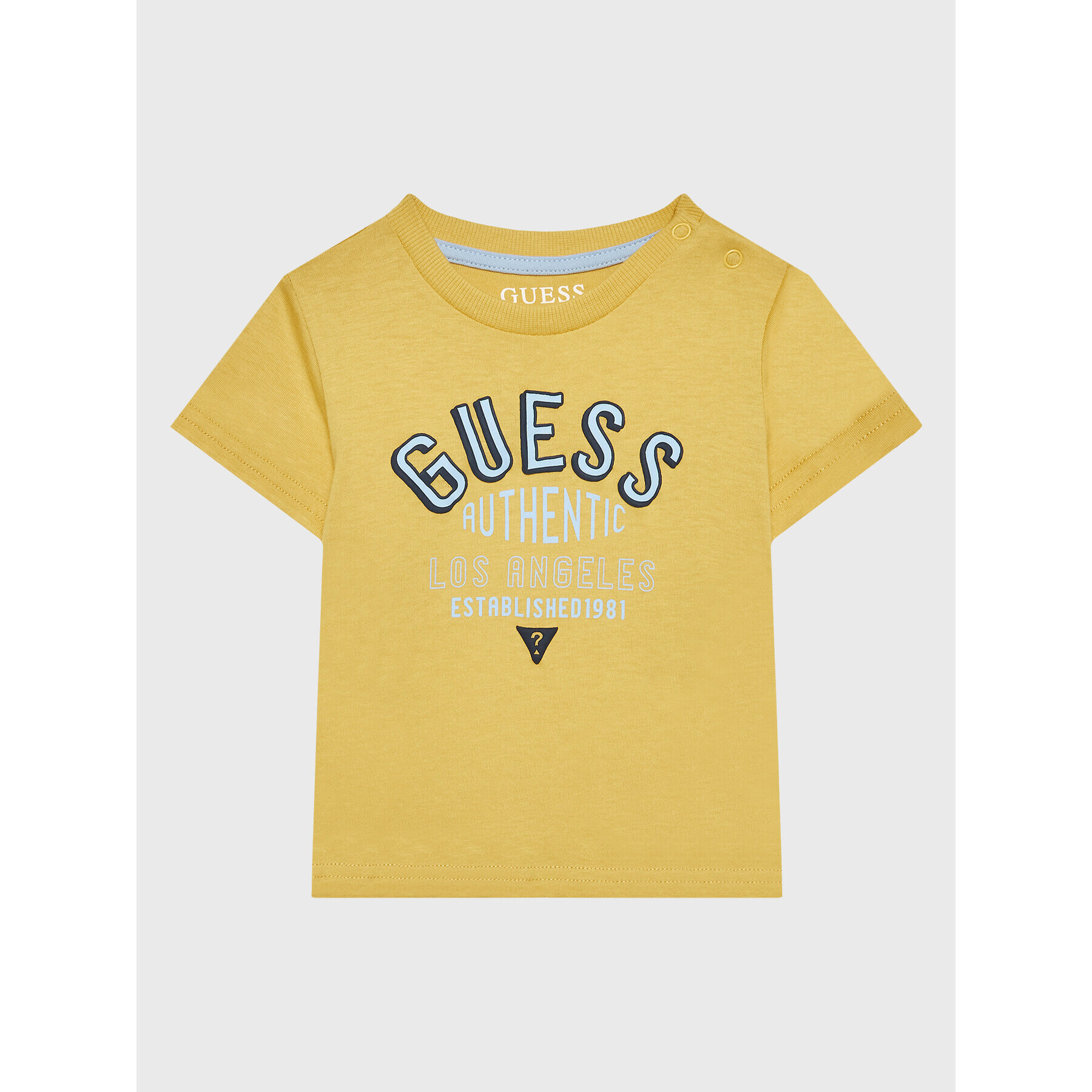 Guess Тишърт I3RI00 K8HM0 Жълт Regular Fit - Pepit.bg