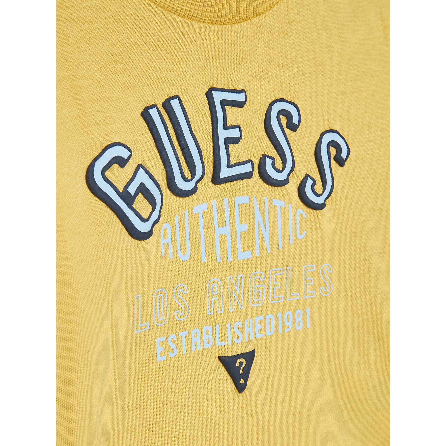 Guess Тишърт I3RI00 K8HM0 Жълт Regular Fit - Pepit.bg