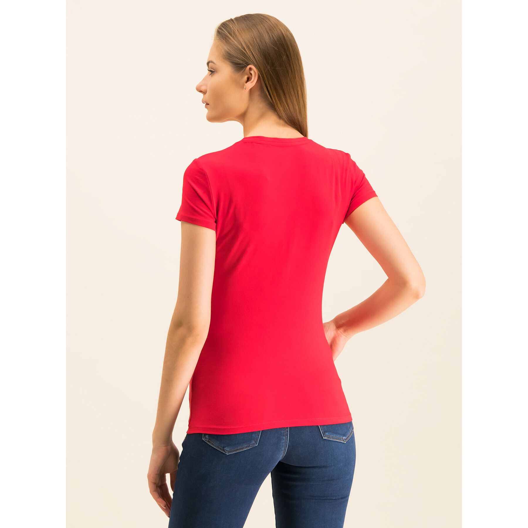 Guess Тишърт Icon W01I20 J1300 Червен Regular Fit - Pepit.bg