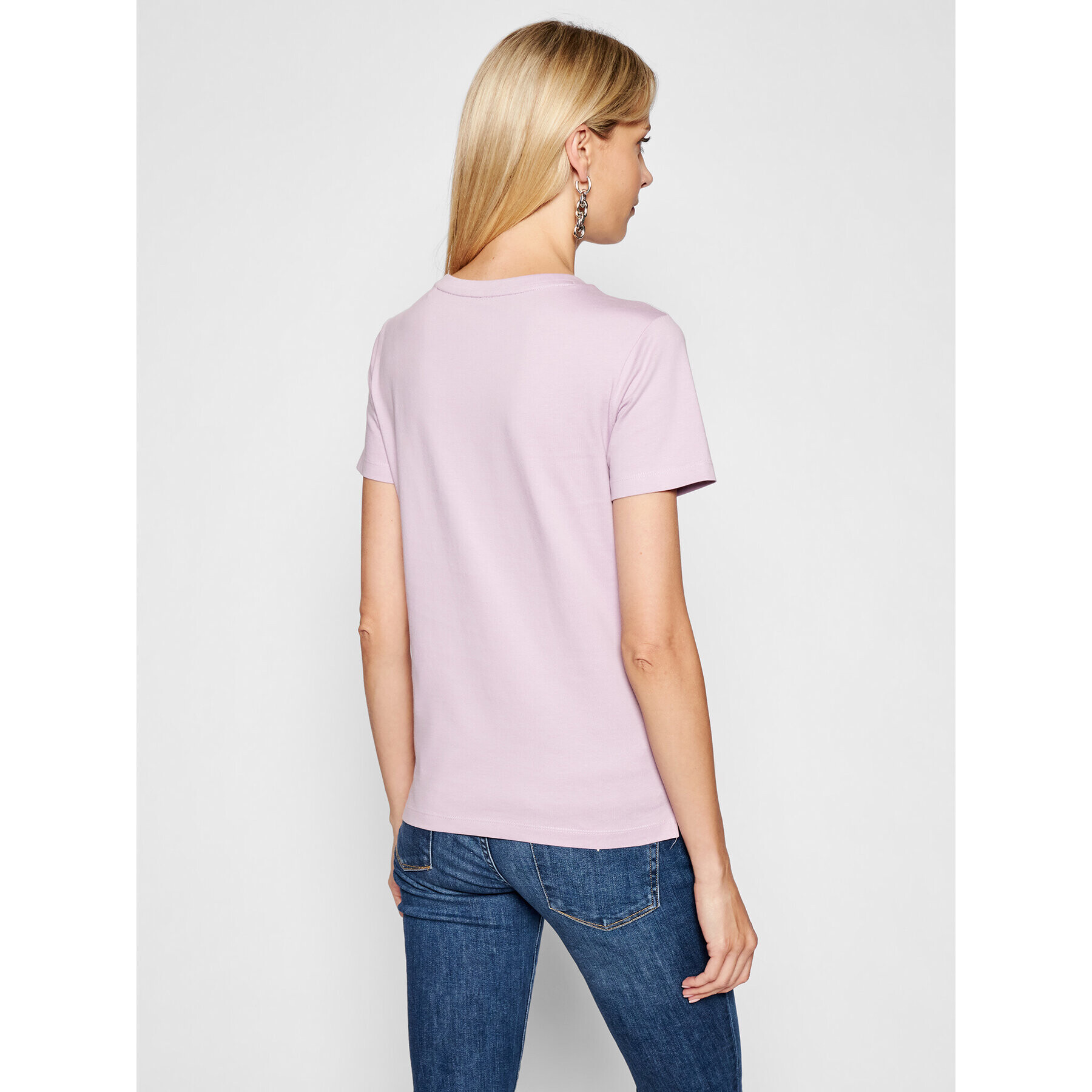 Guess Тишърт Icon W1YI0Y I3Z00 Виолетов Regular Fit - Pepit.bg
