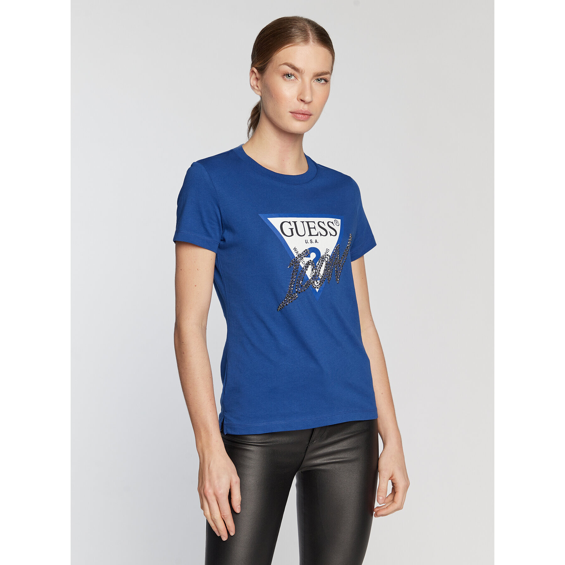 Guess Тишърт Icon W2BI12 I3Z13 Син Regular Fit - Pepit.bg