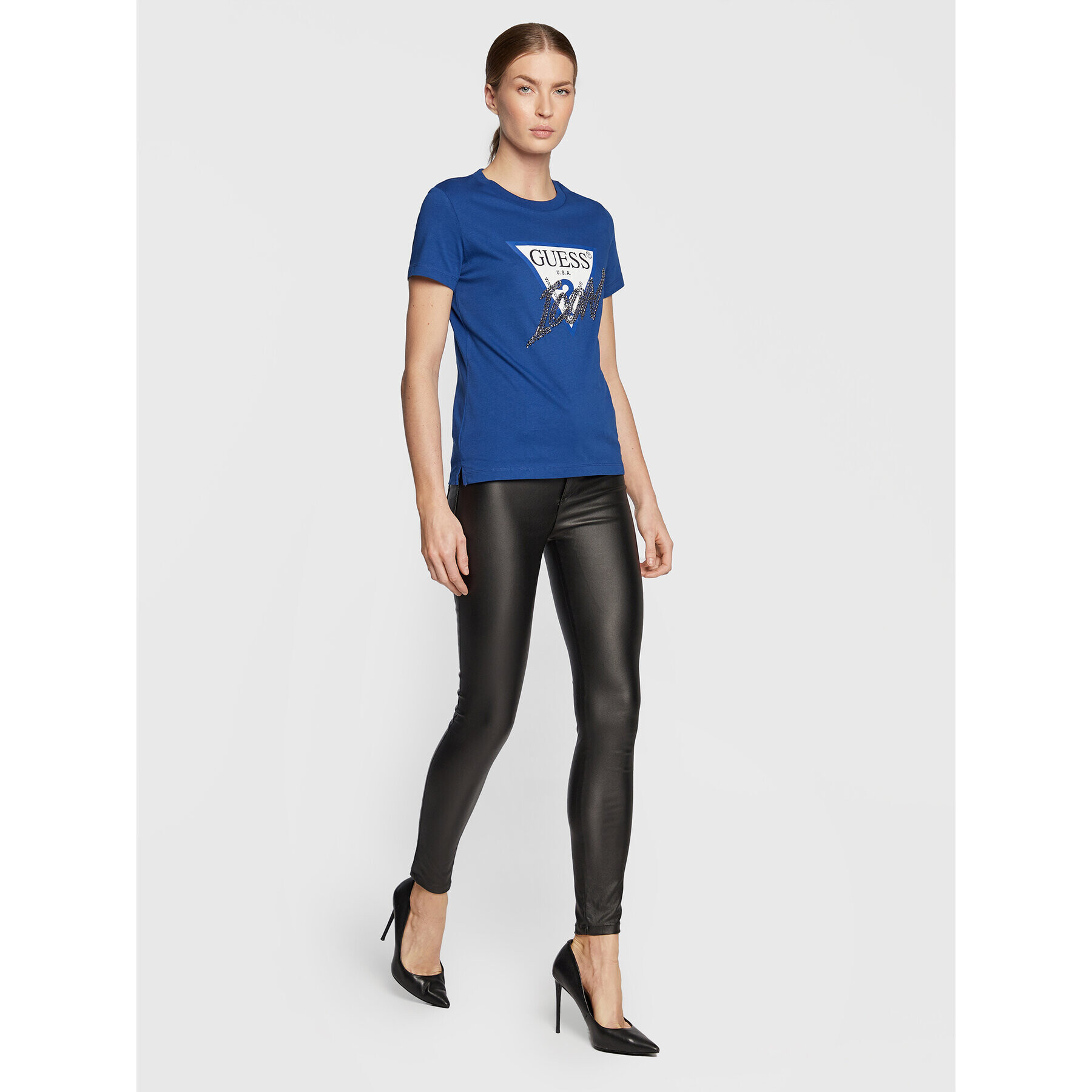 Guess Тишърт Icon W2BI12 I3Z13 Син Regular Fit - Pepit.bg