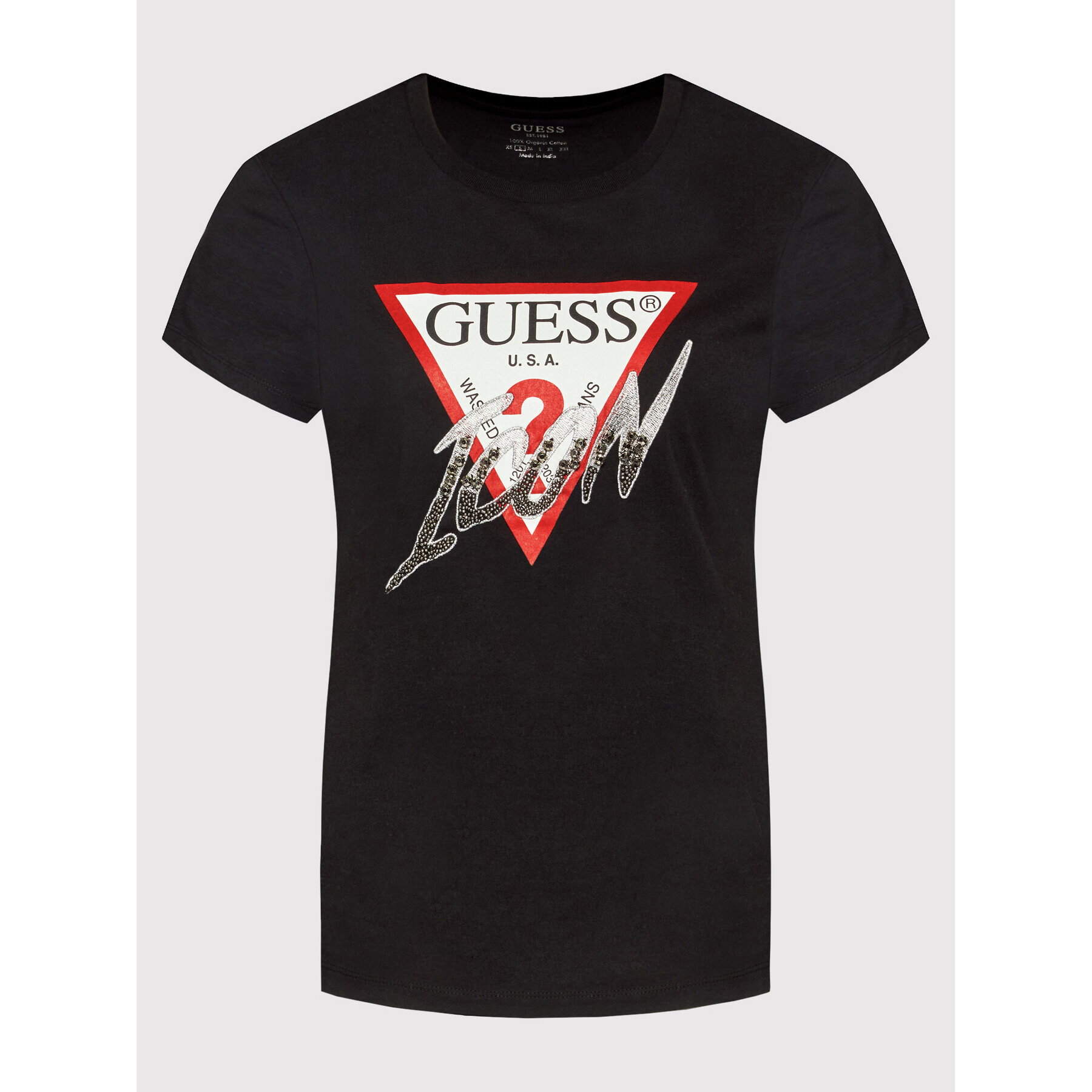 Guess Тишърт Icon W2GI02 I3Z11 Черен Regular Fit - Pepit.bg