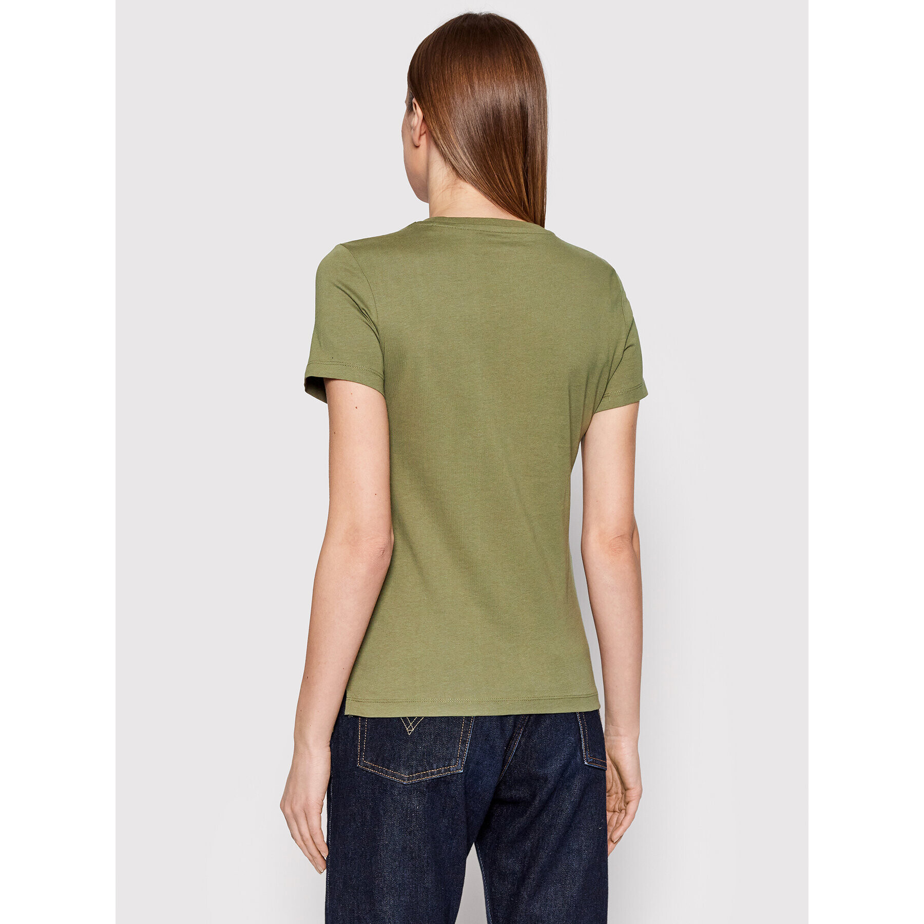 Guess Тишърт Icon W2GI02 I3Z11 Зелен Regular Fit - Pepit.bg