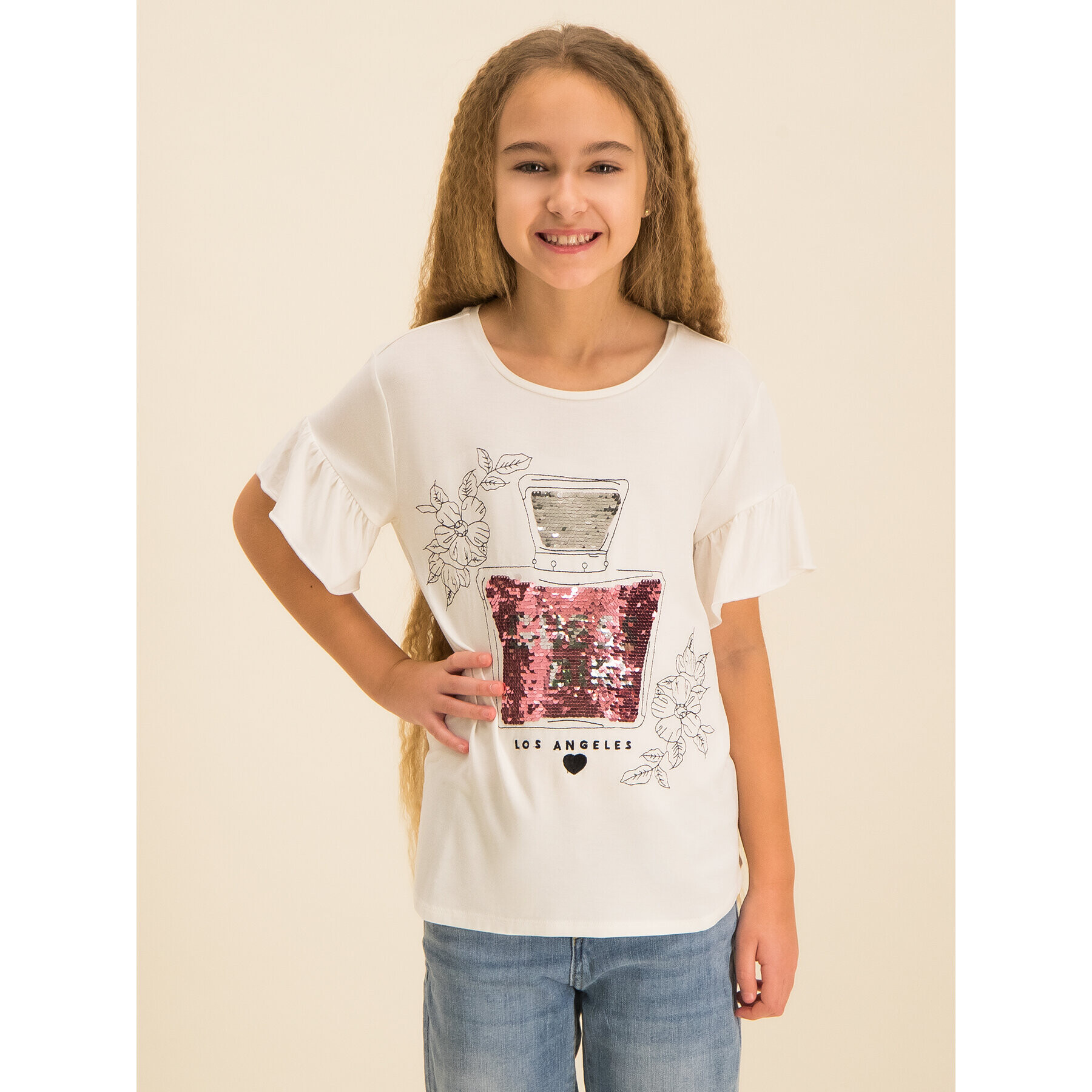 Guess Тишърт J01I09 K83C0 Бежов Regular Fit - Pepit.bg