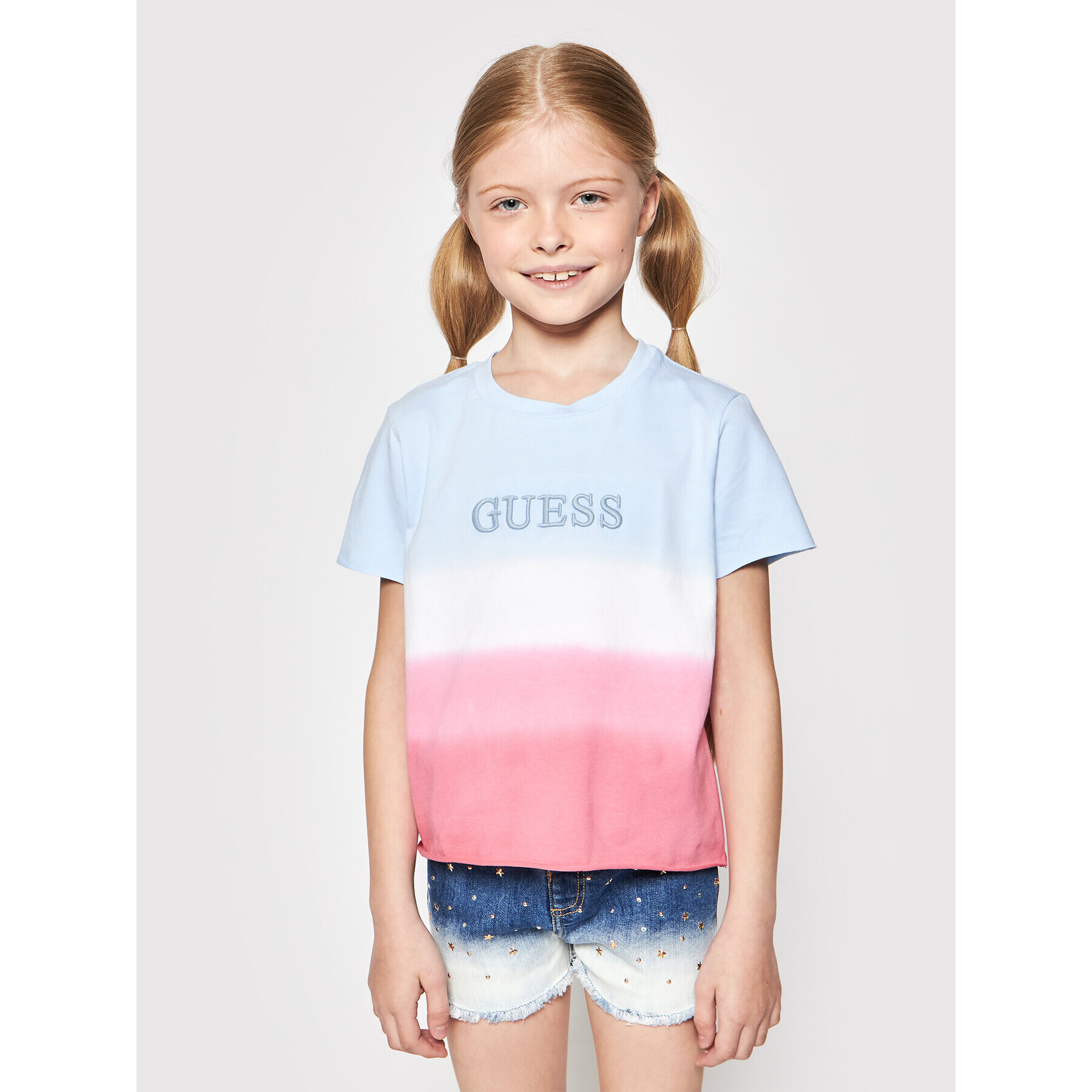 Guess Тишърт J1GI27 K6YW1 Син Regular Fit - Pepit.bg