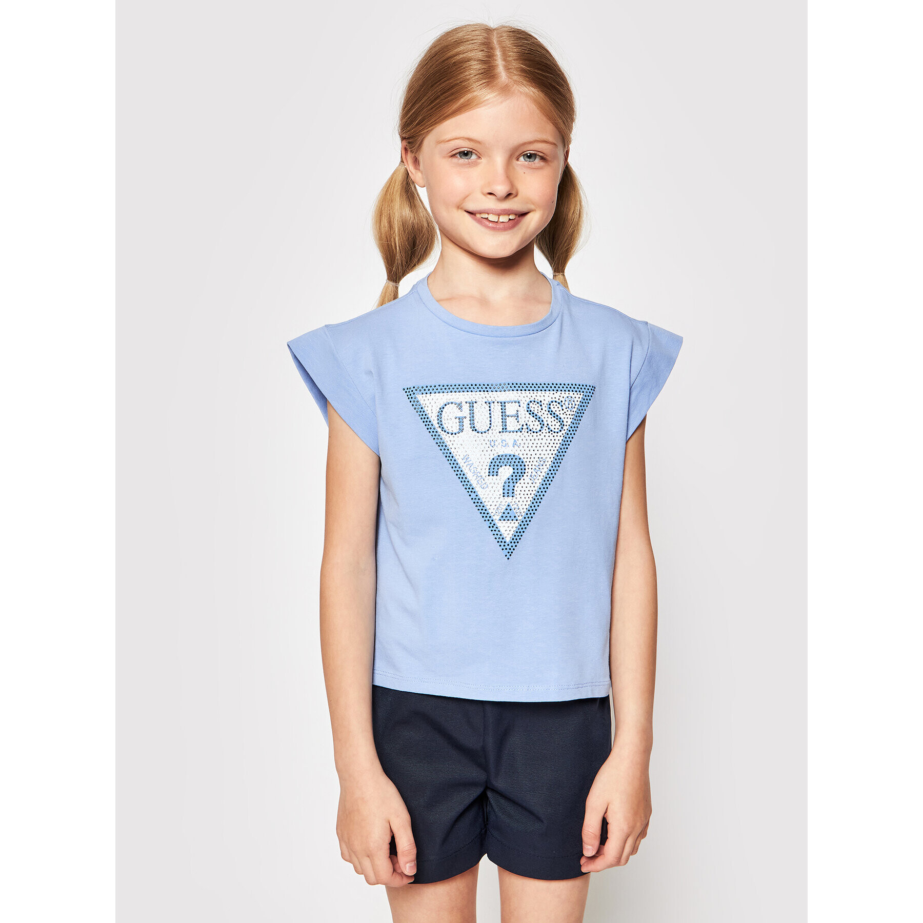 Guess Тишърт J1RI26 K6YW1 Син Regular Fit - Pepit.bg