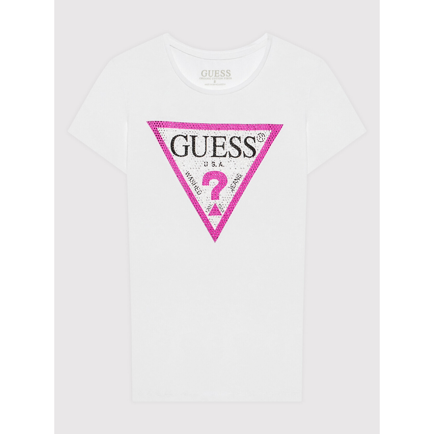 Guess Тишърт J1YI35 K6YW1 Бял Regular Fit - Pepit.bg