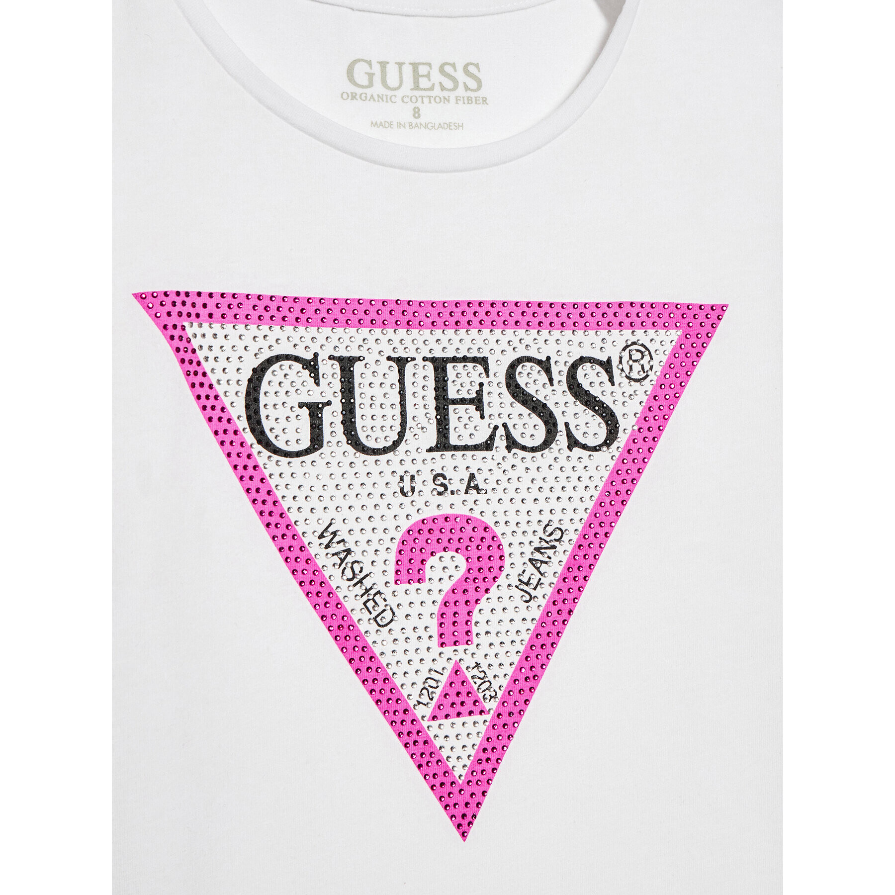 Guess Тишърт J1YI35 K6YW1 Бял Regular Fit - Pepit.bg