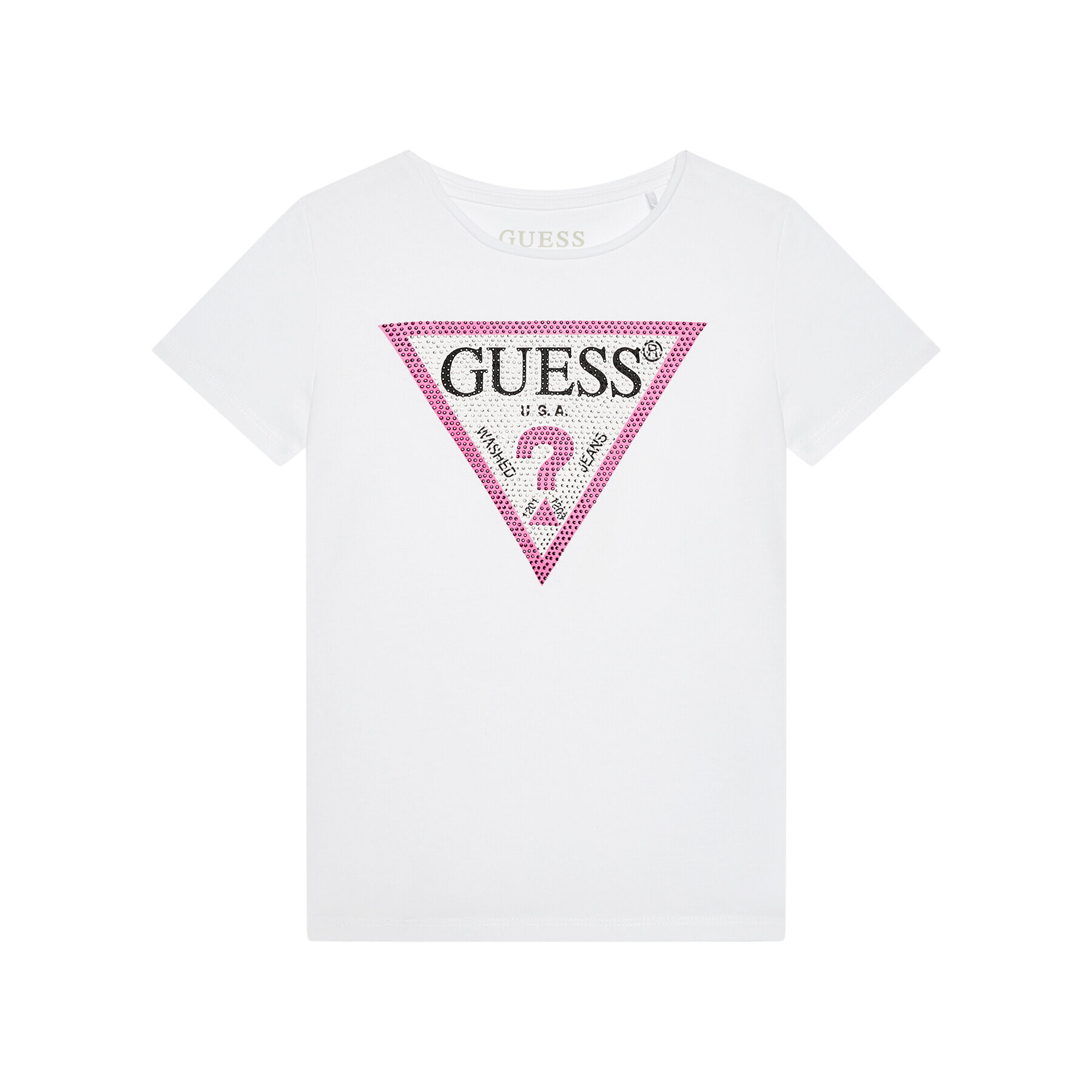 Guess Тишърт J1YI35 K6YW1 Бял Regular Fit - Pepit.bg